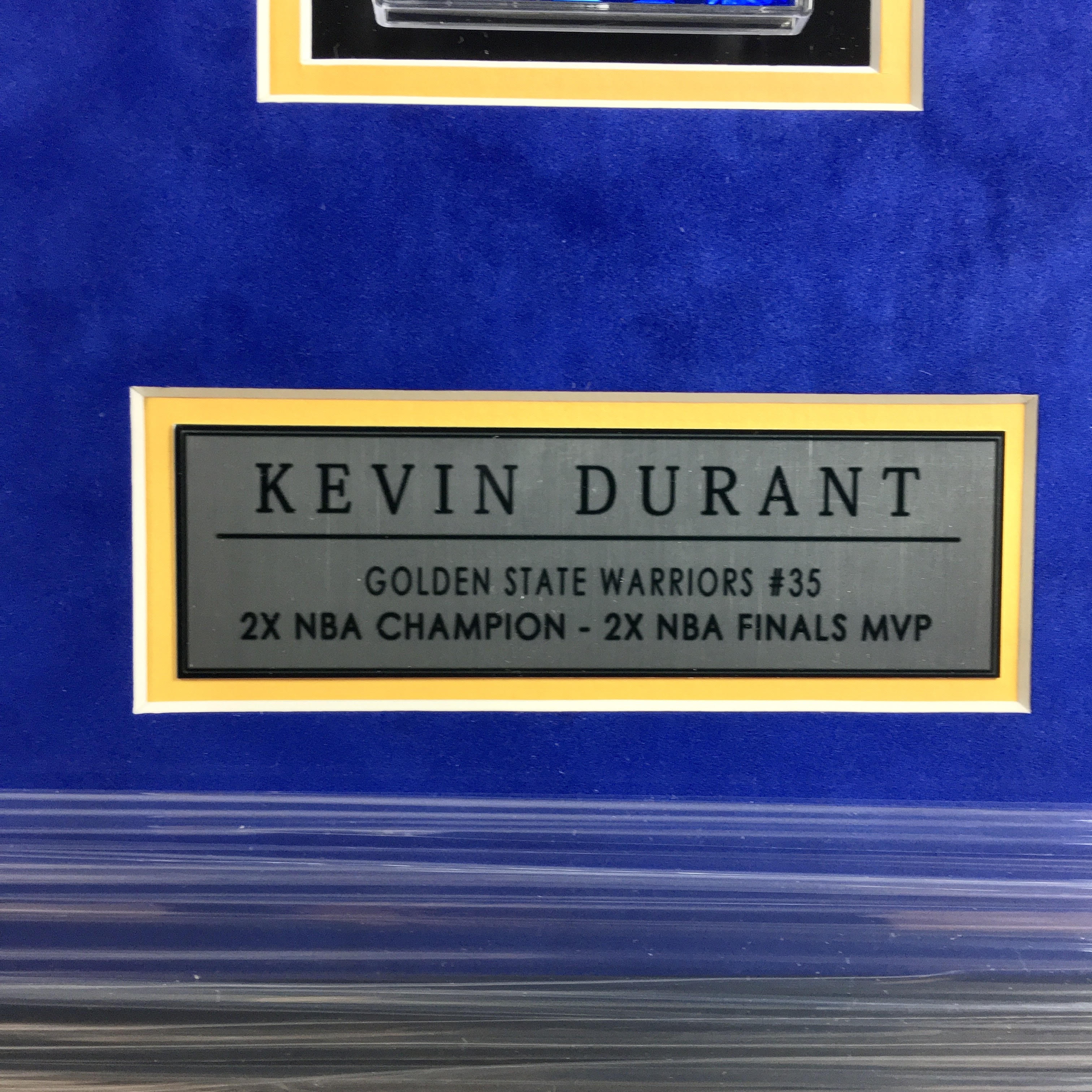 Kevin Durant Signed Jersey Framed