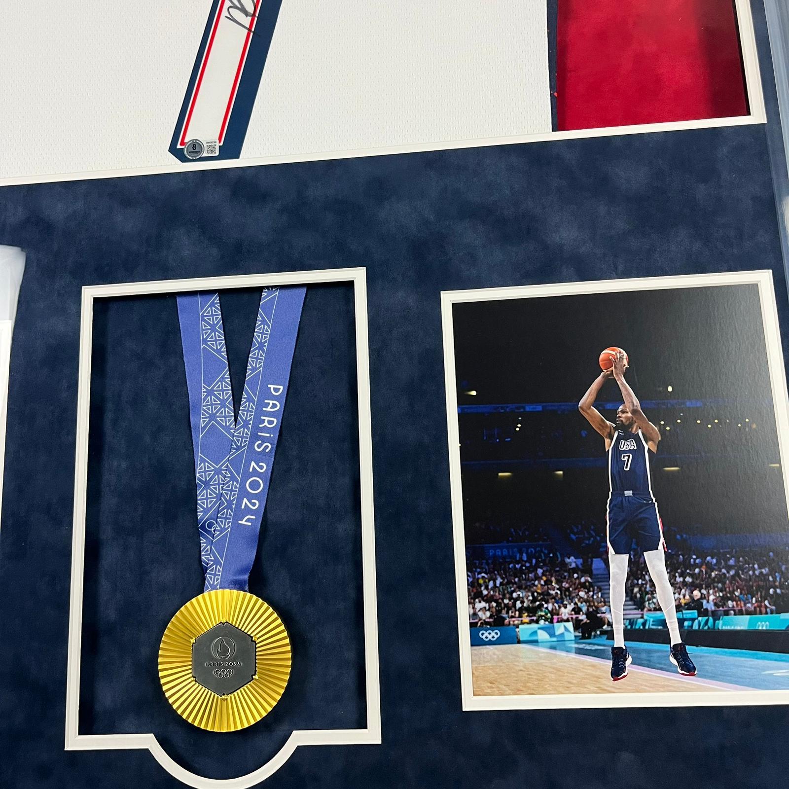 Kevin Durant Signed Jersey Framed