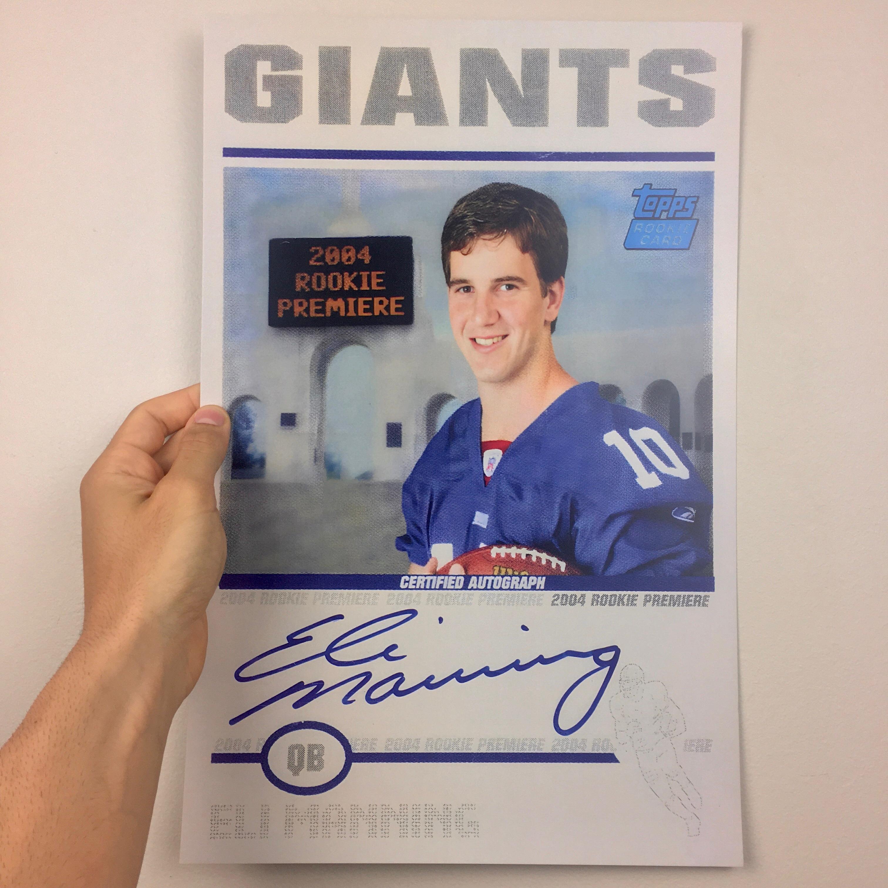 Eli Manning Poster
