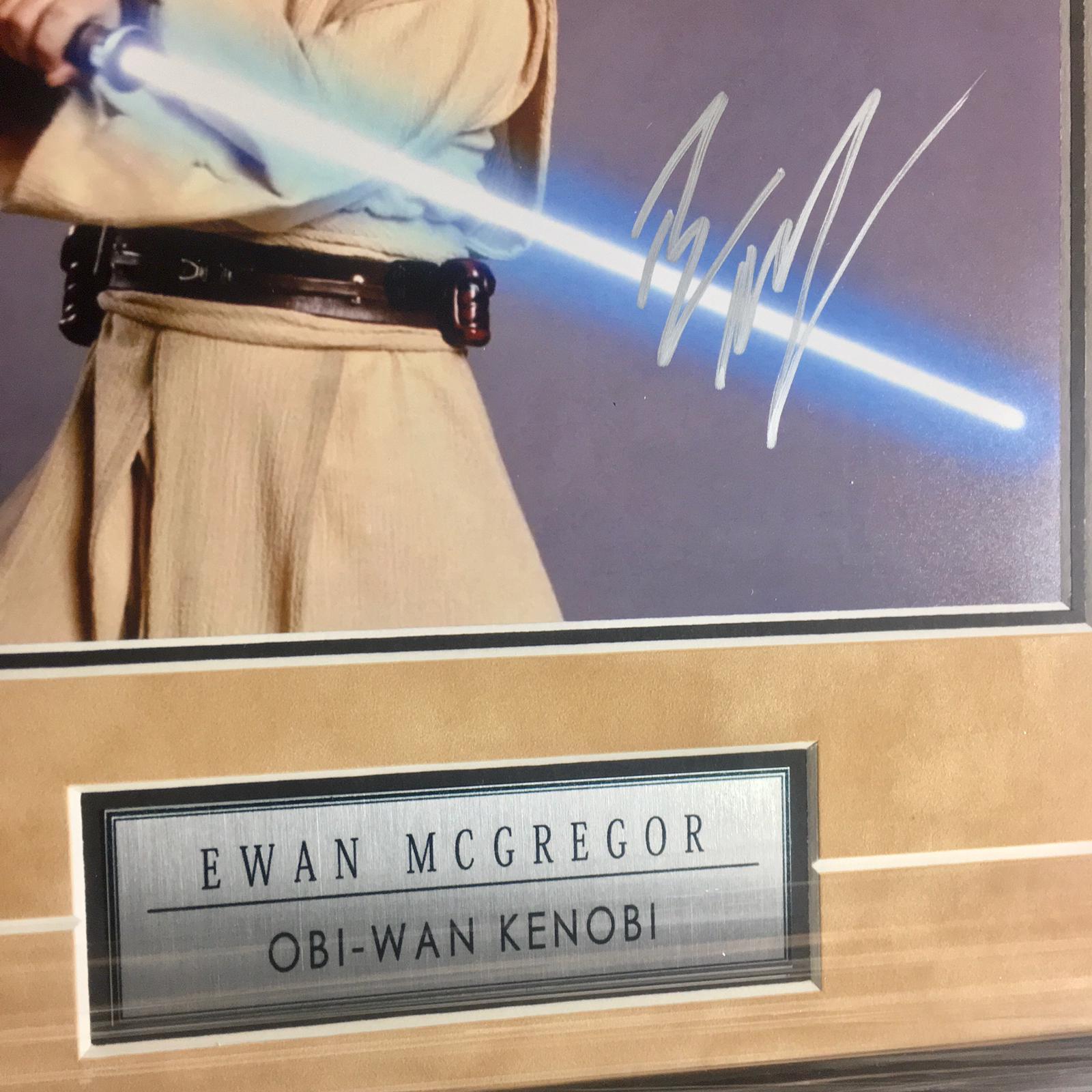 Obi-Wan Kenobi Ewan McGregor Signed Photo Framed