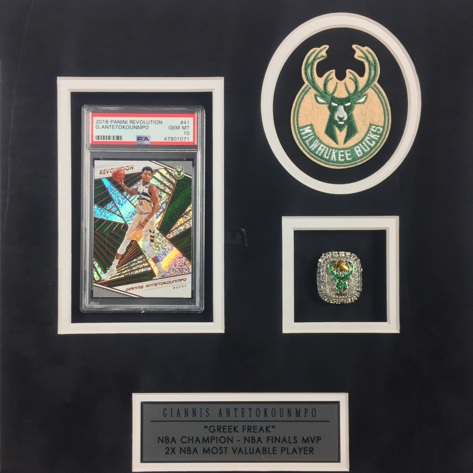 Giannis Antetokounmpo Signed Jersey Framed