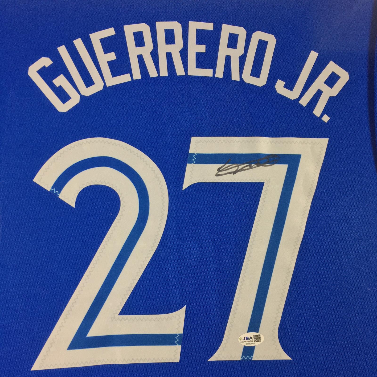 Vlad Guerrero Jr Signed Jersey Framed