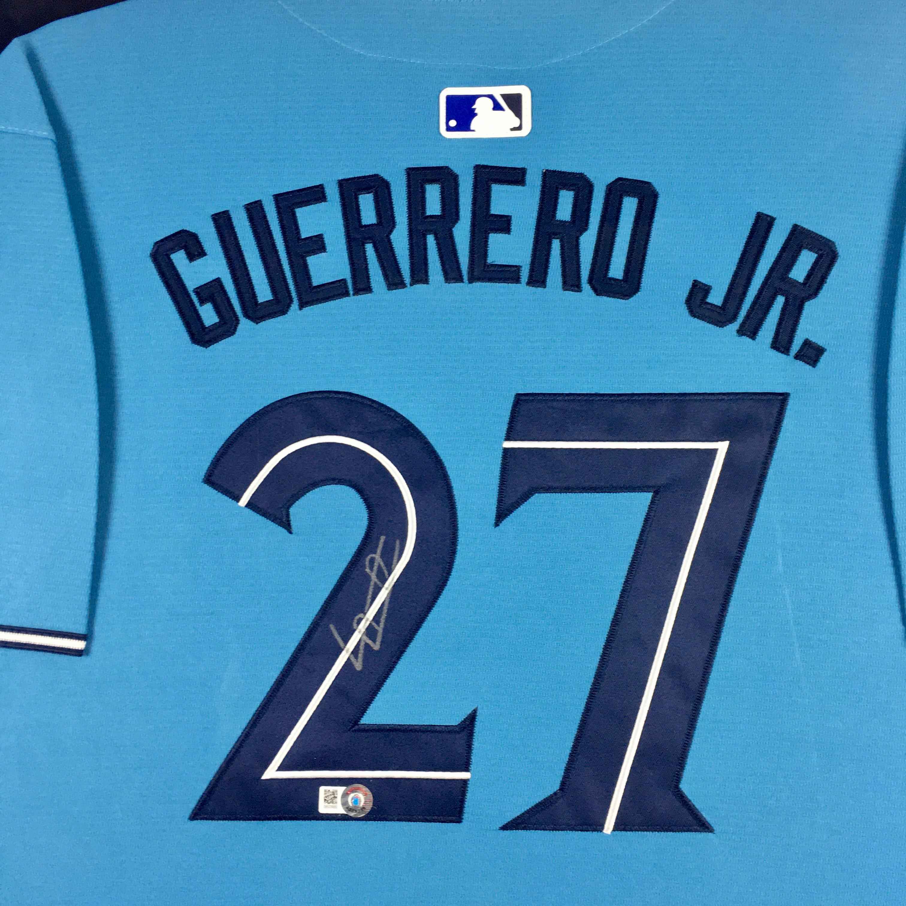 Vlad Guerrero Jr Signed Jersey Framed