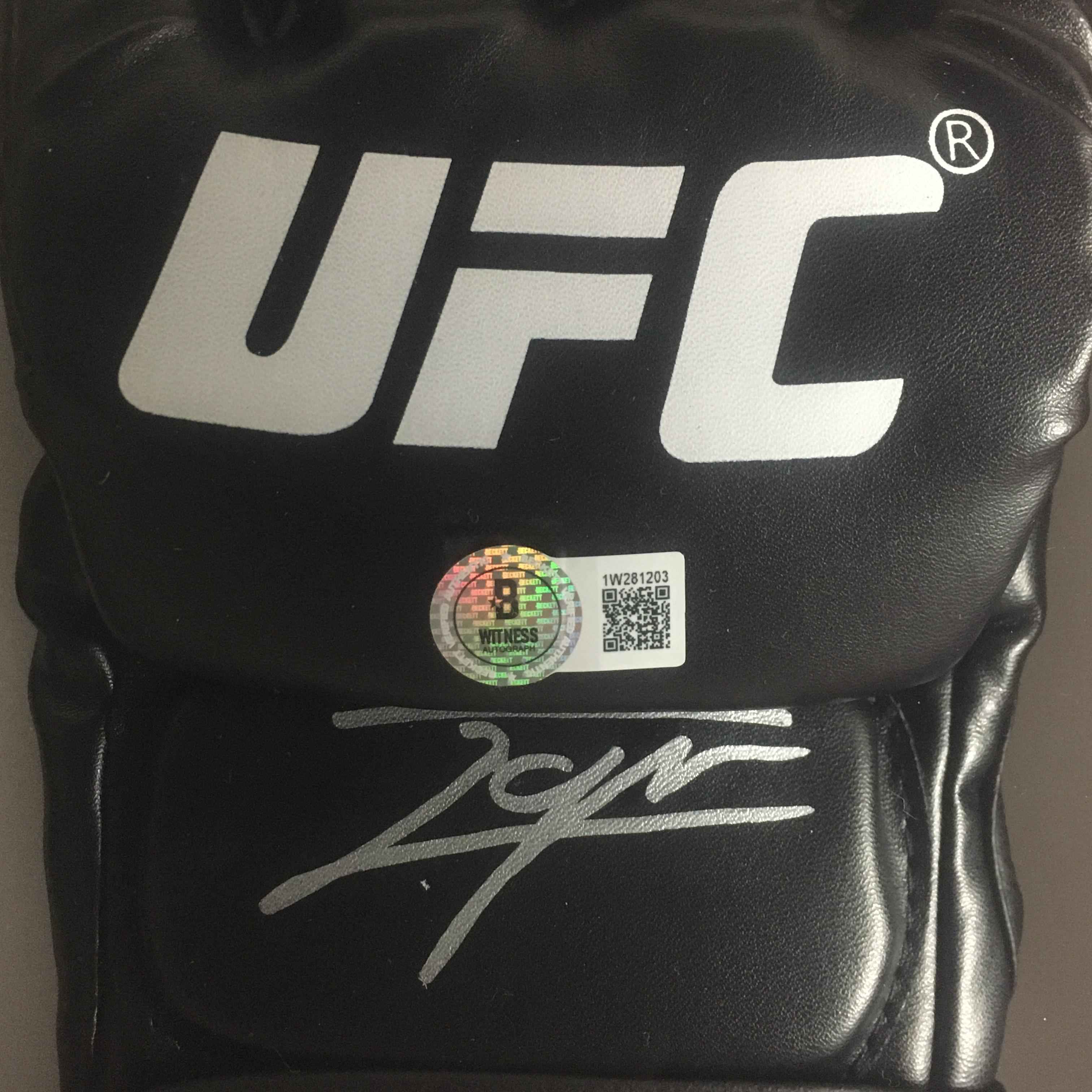 Ilia Topuria Signed Glove Framed