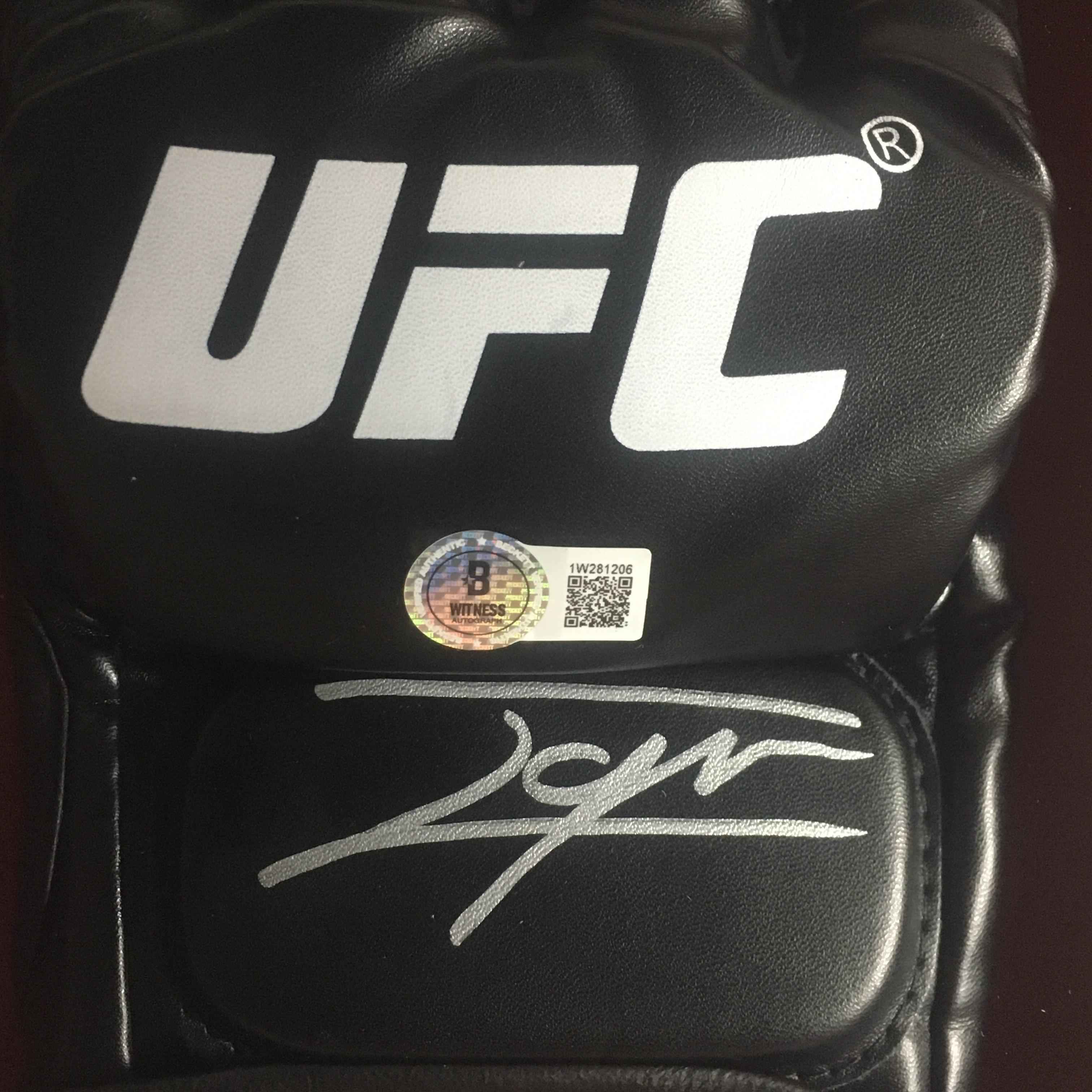 Ilia Topuria Signed Glove Framed