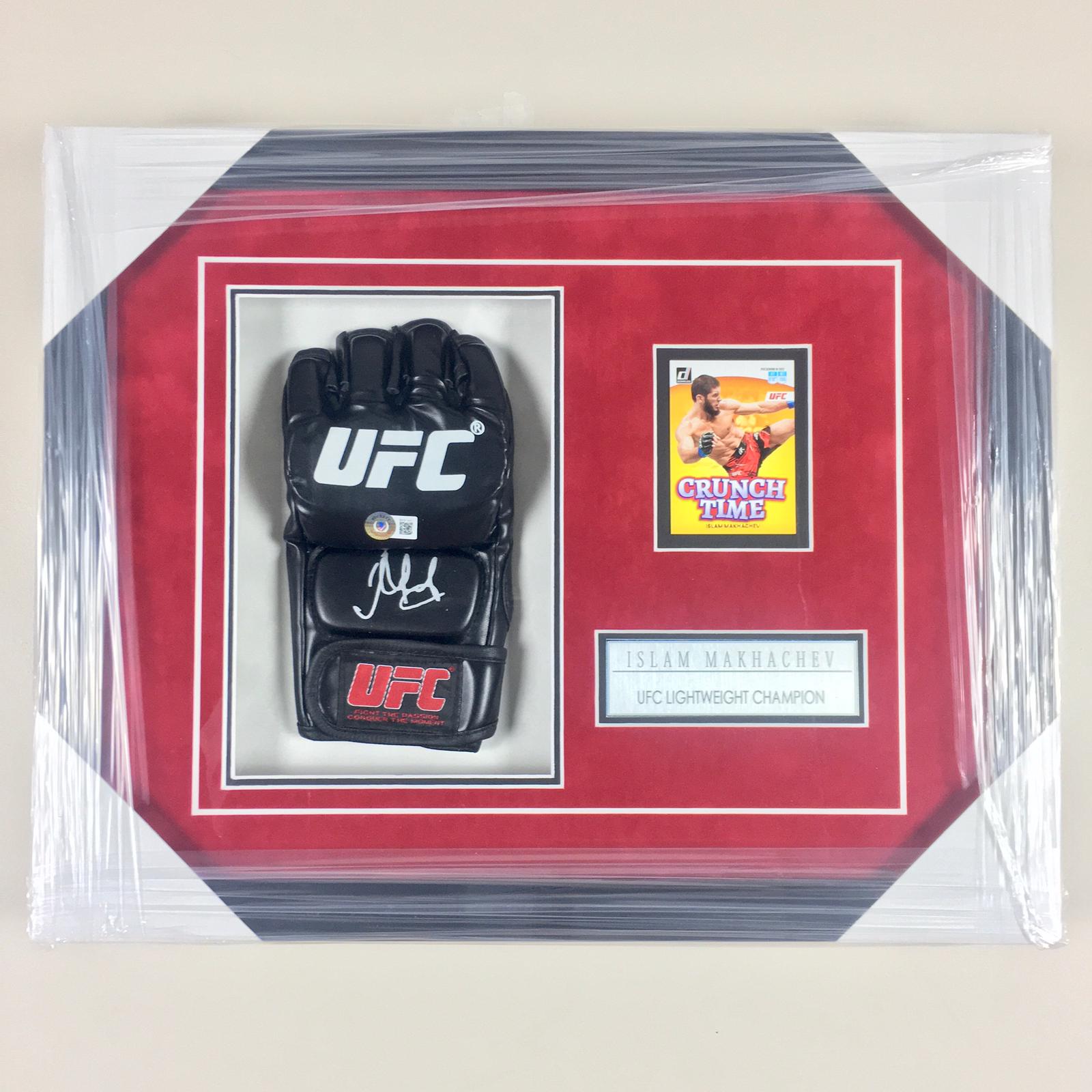 Islam Makhachev Signed Glove Framed