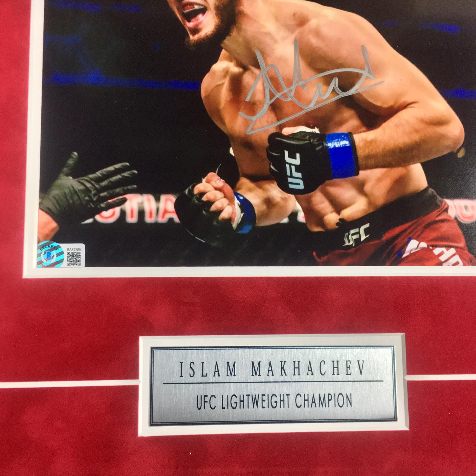 Islam Makhachev Signed Photo Framed