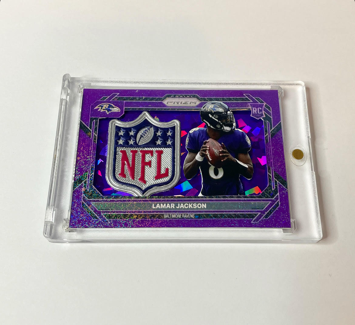 Custom Lamar Jackson Shield Card