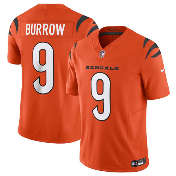 Cincinnati Bengals Joe Burrow Jersey Orange