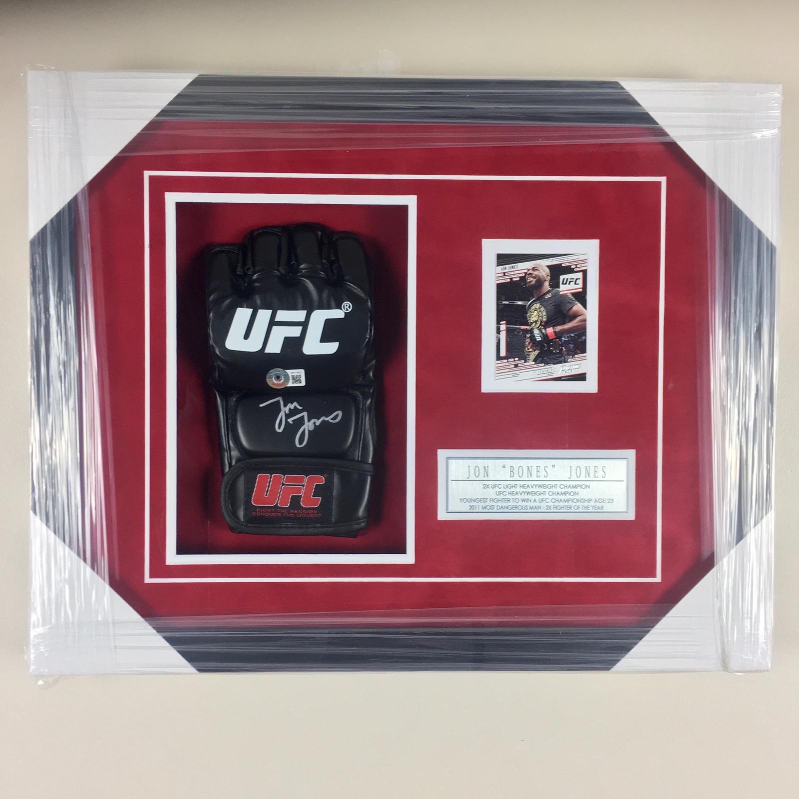 Jon Jones Signed Glove Framed