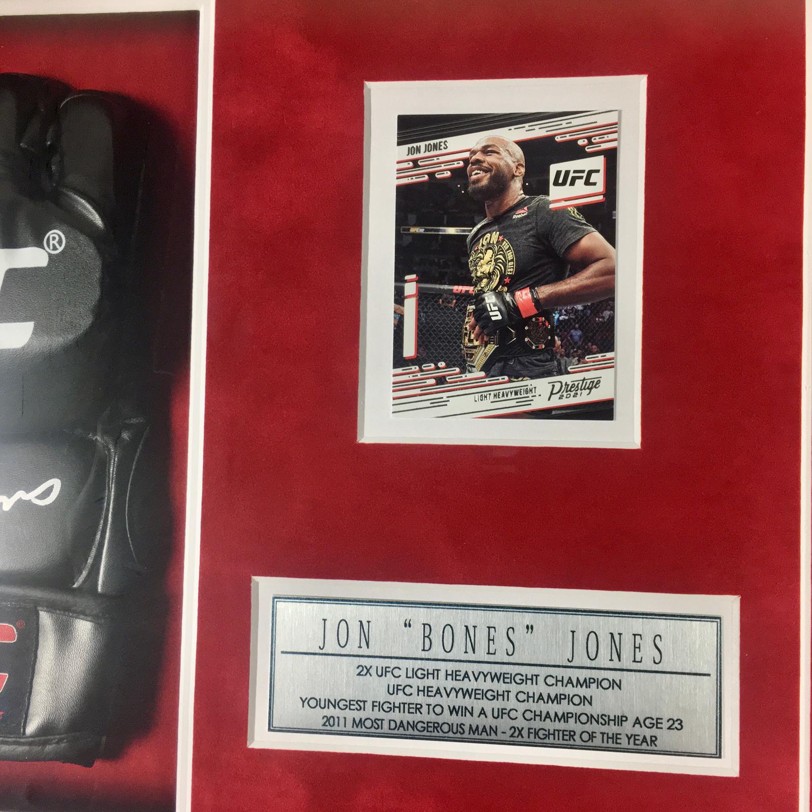 Jon Jones Signed Glove Framed