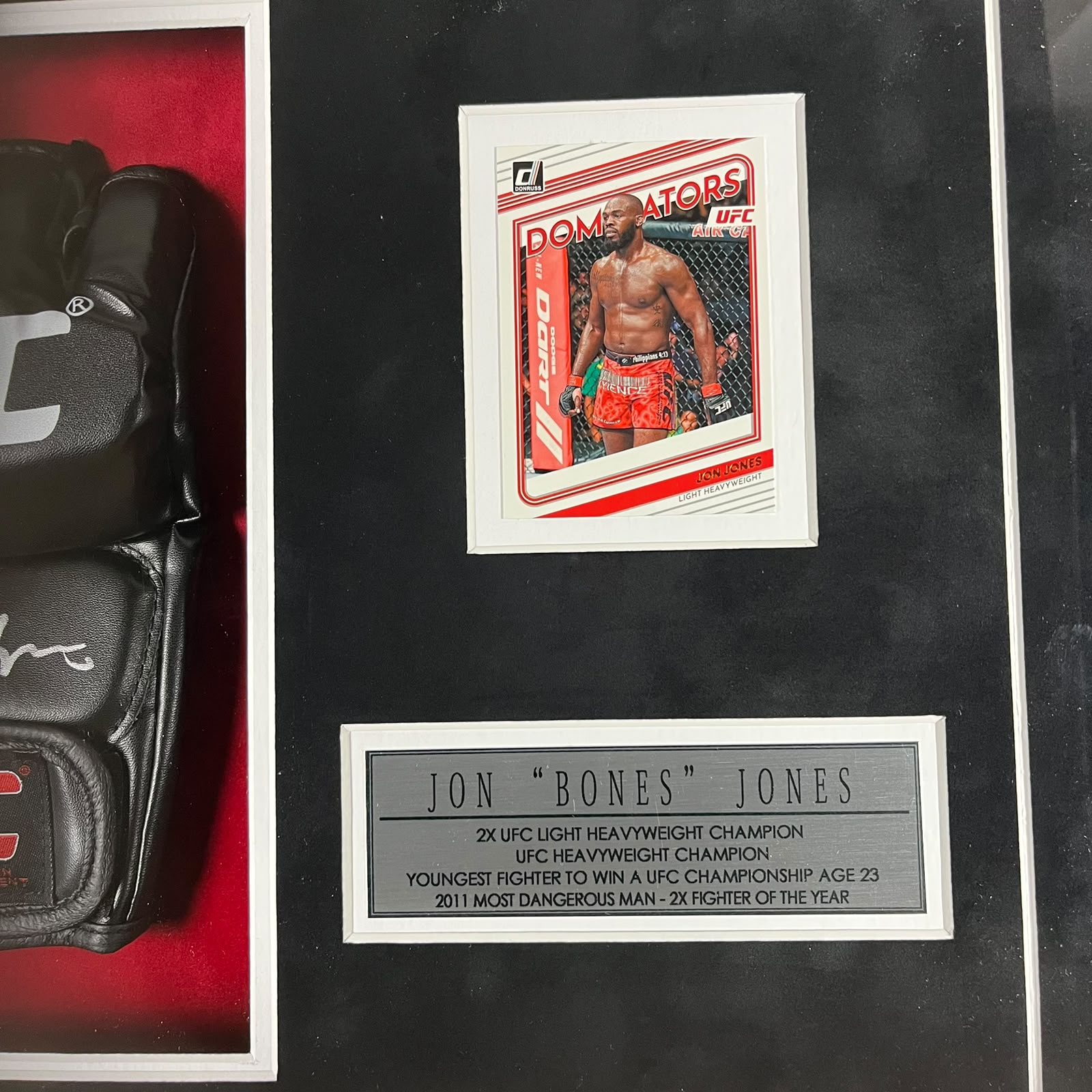Jon Jones Signed Glove Framed