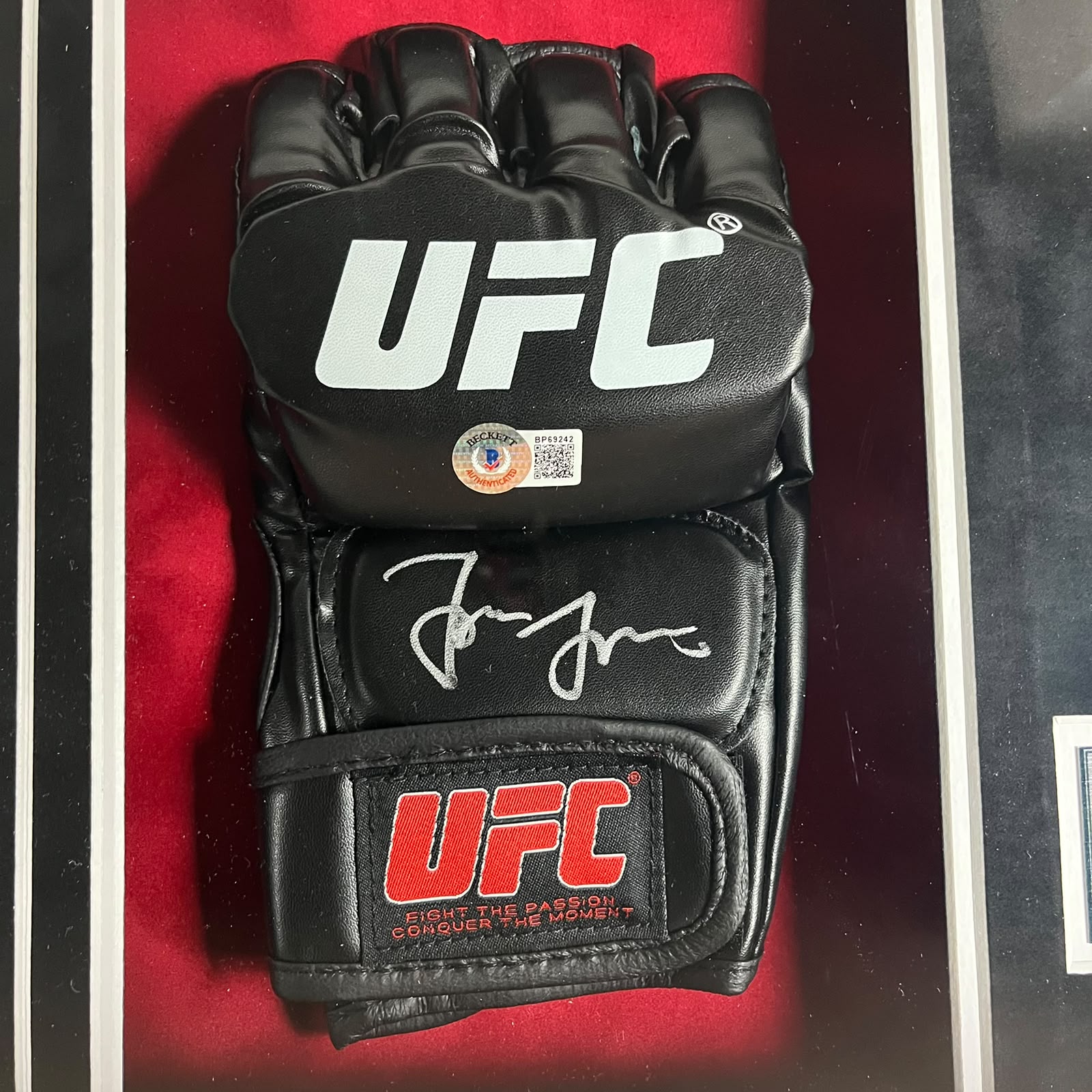 Jon Jones Signed Glove Framed