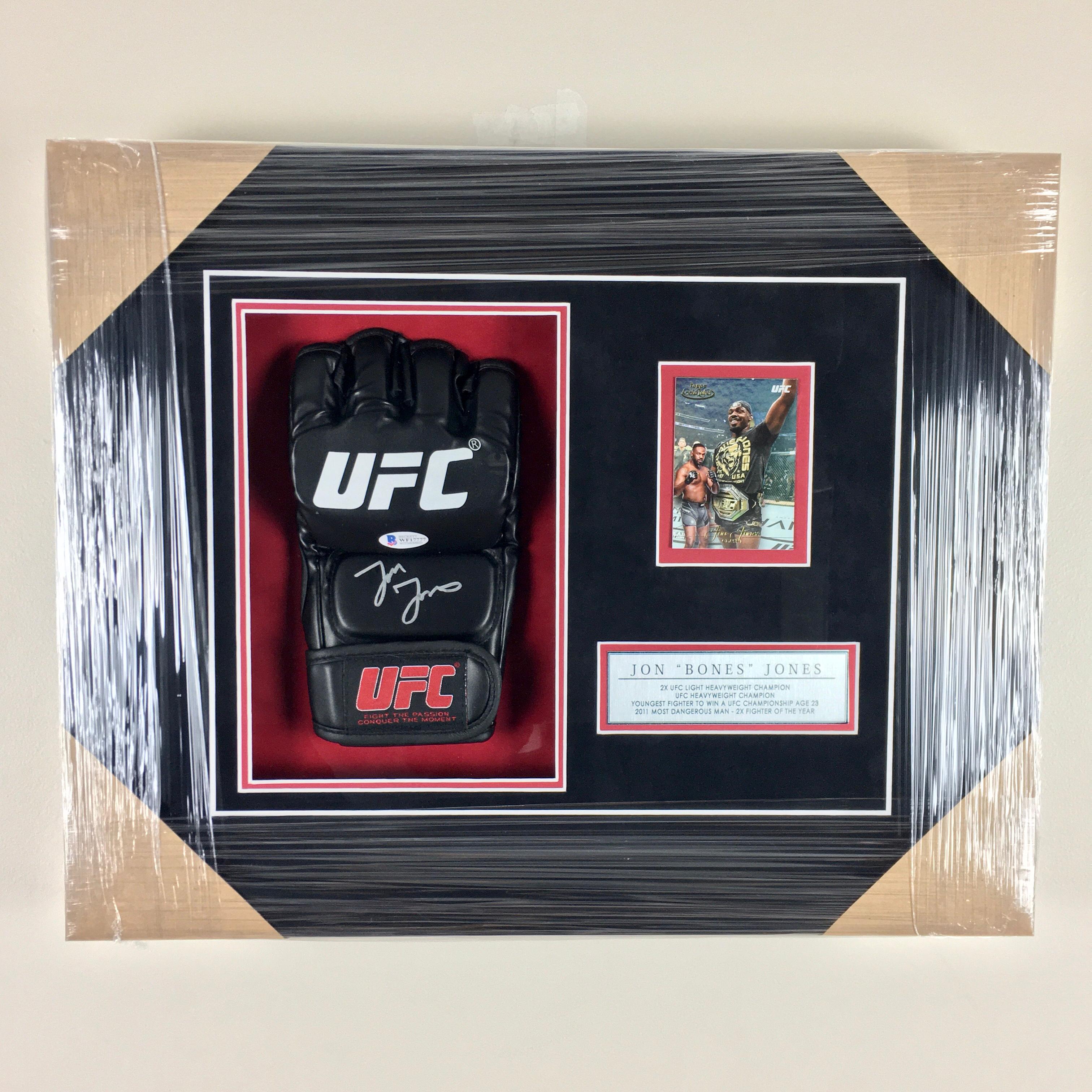 Jon Jones Signed Glove Framed