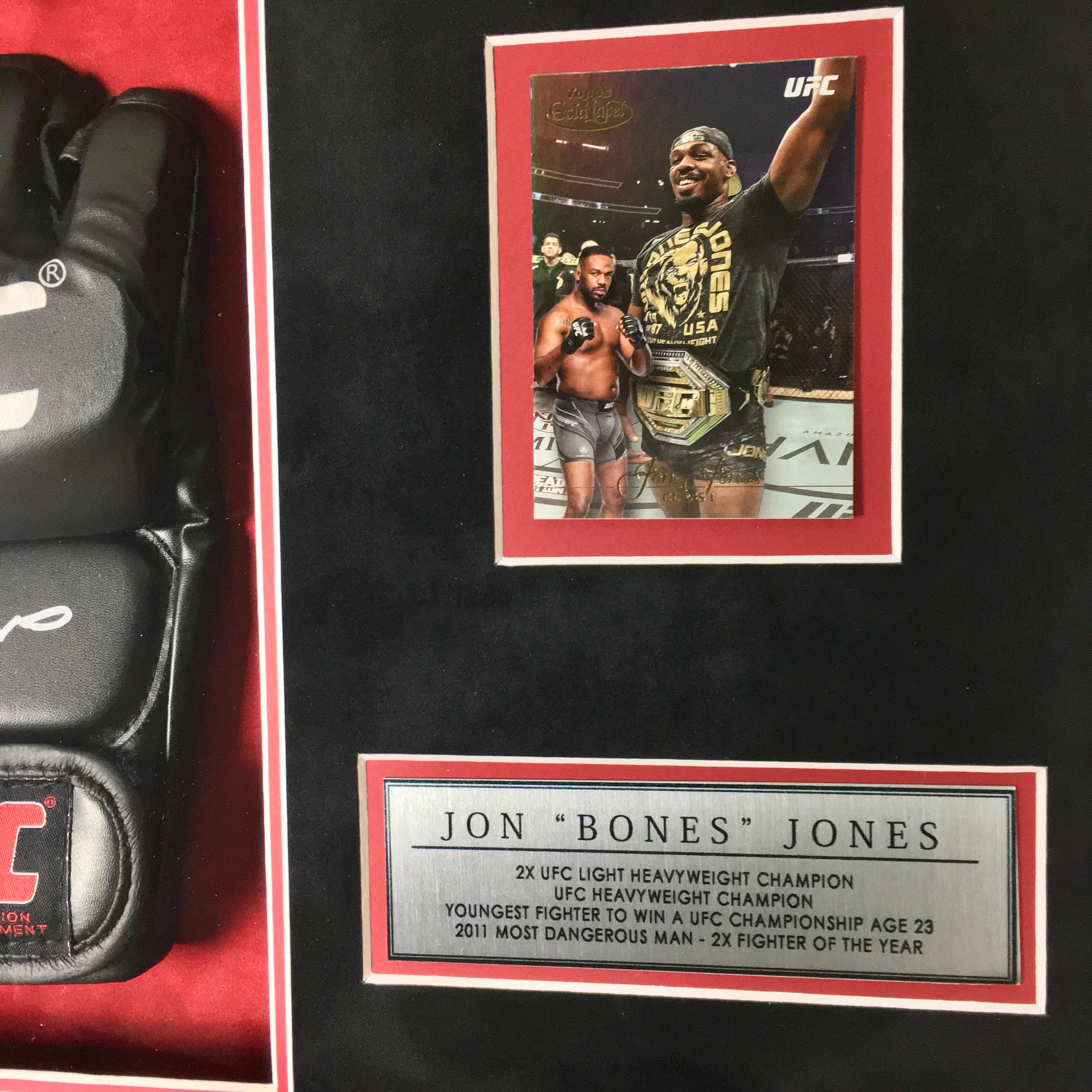 Jon Jones Signed Glove Framed