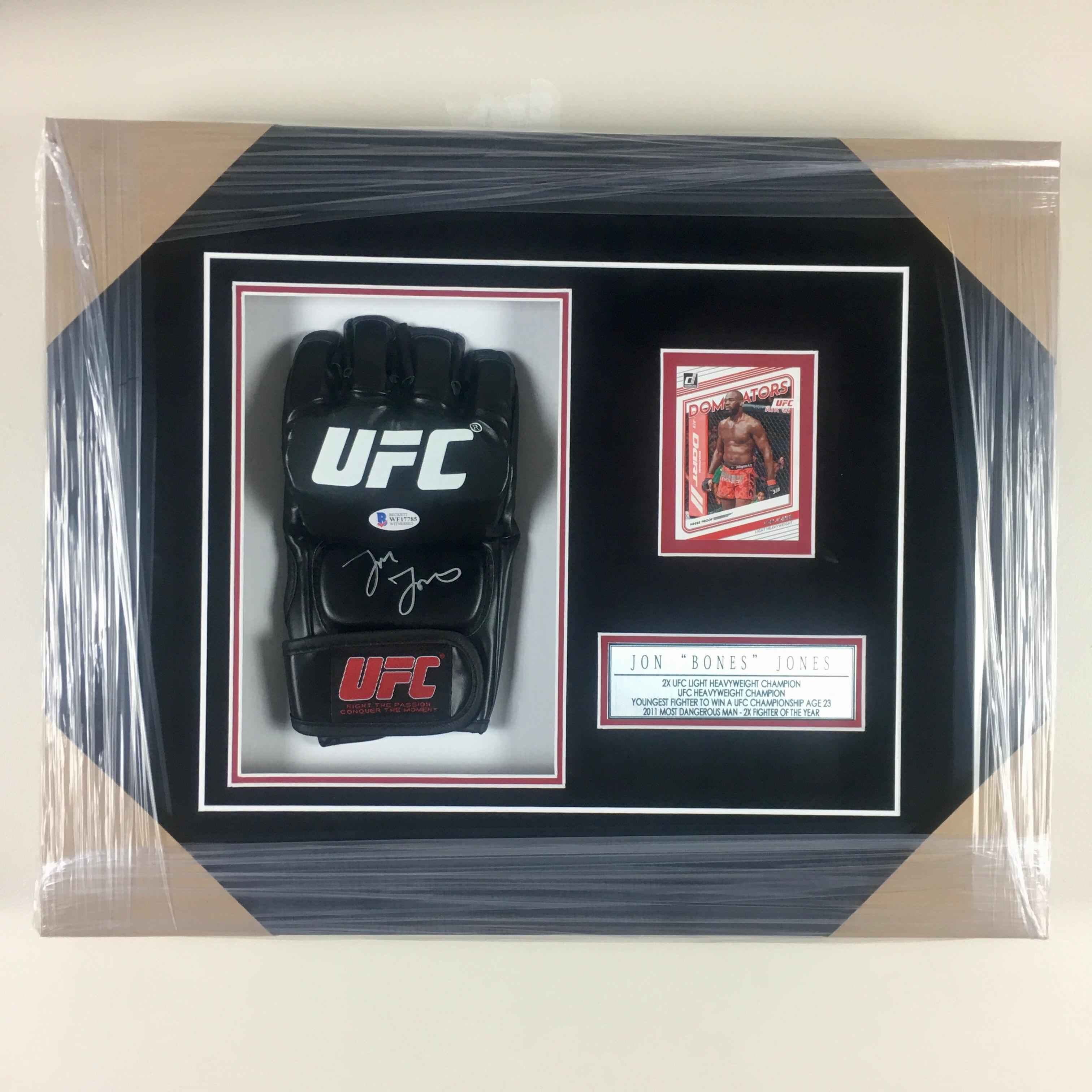 Jon Jones Signed Glove Framed