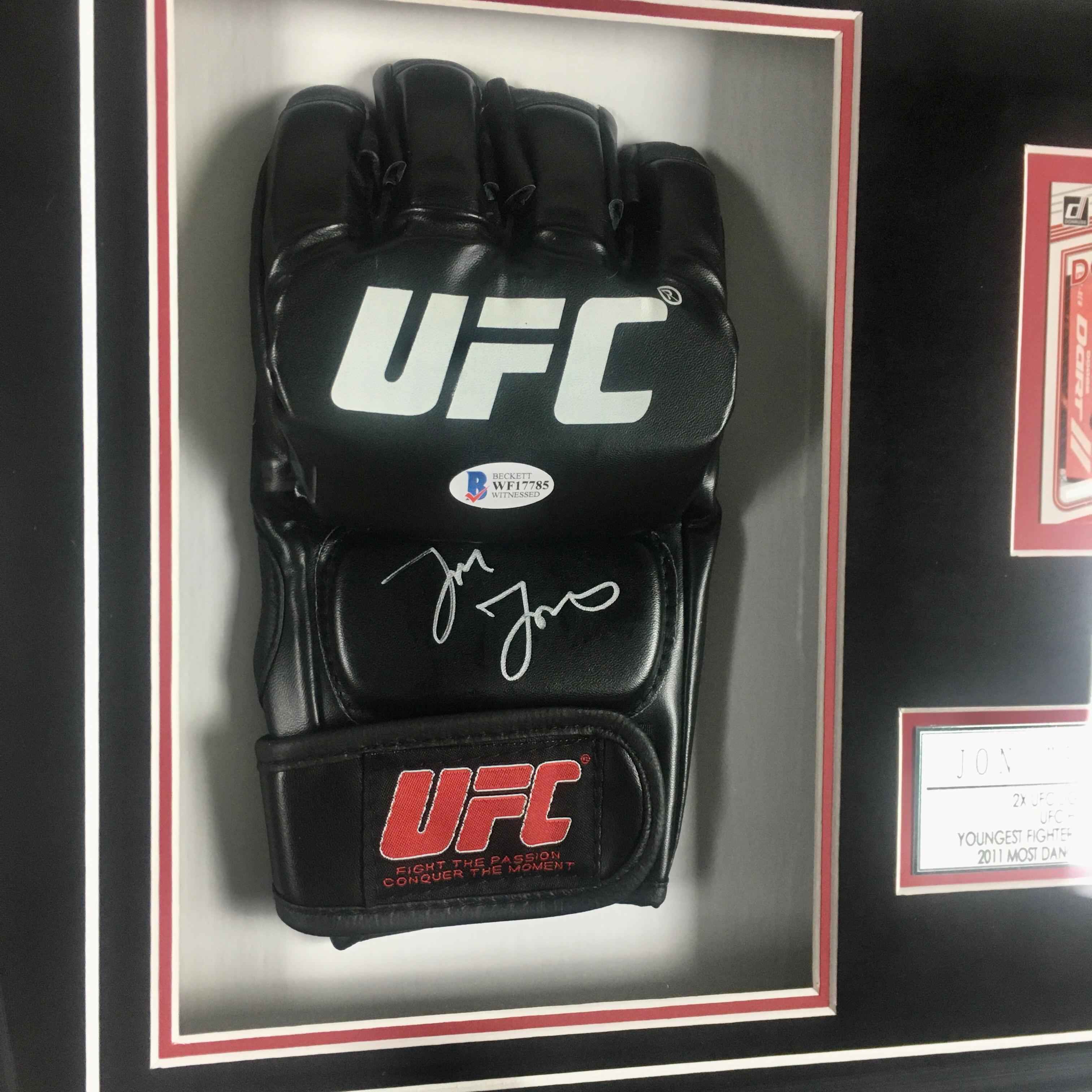 Jon Jones Signed Glove Framed