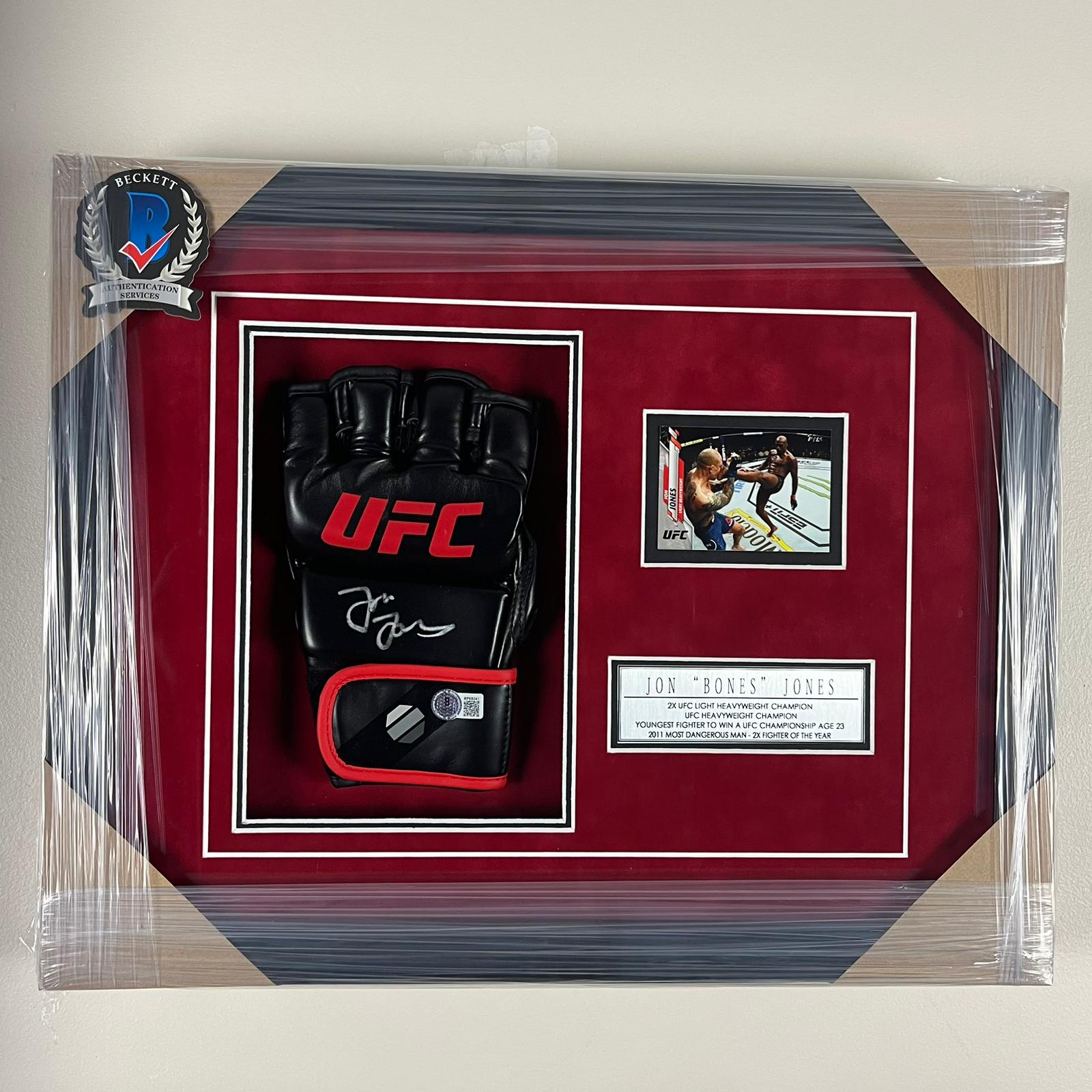 Jon Jones Signed Glove Framed