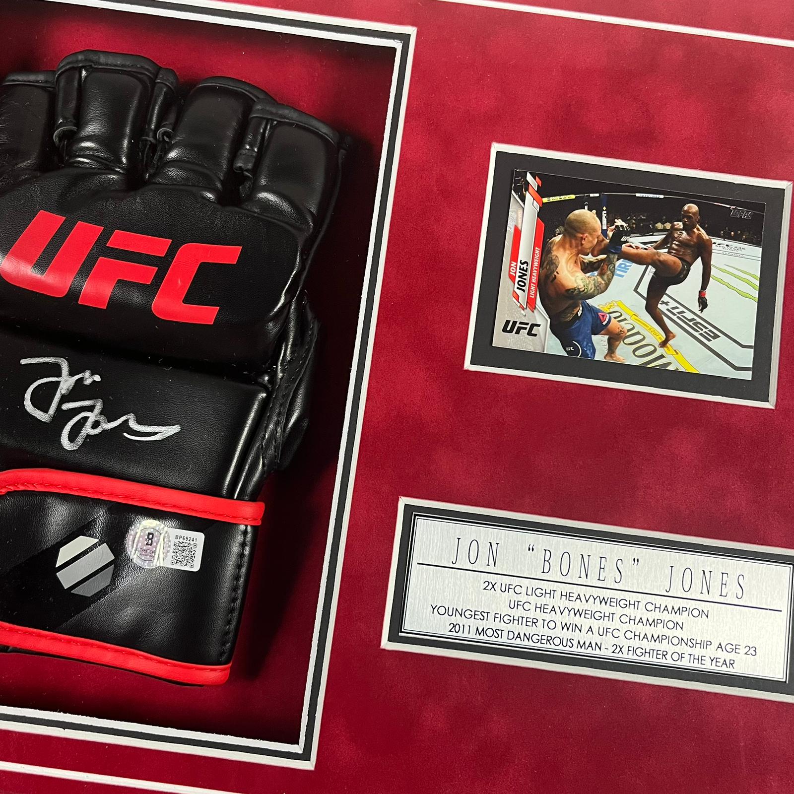 Jon Jones Signed Glove Framed