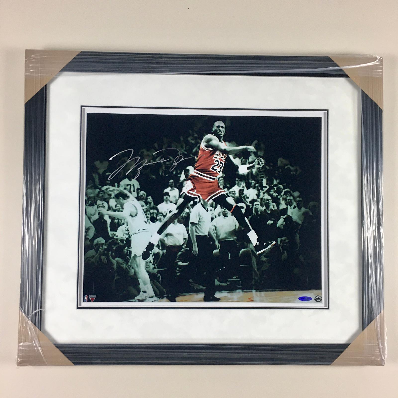 Michael Jordan Signed Poster Framed