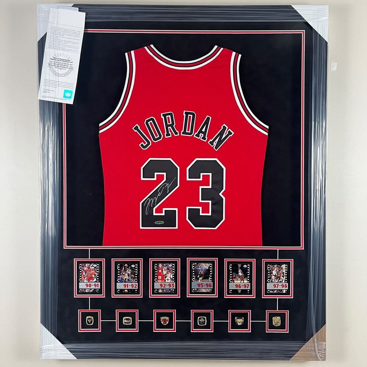 Michael Jordan Signed Jersey Framed