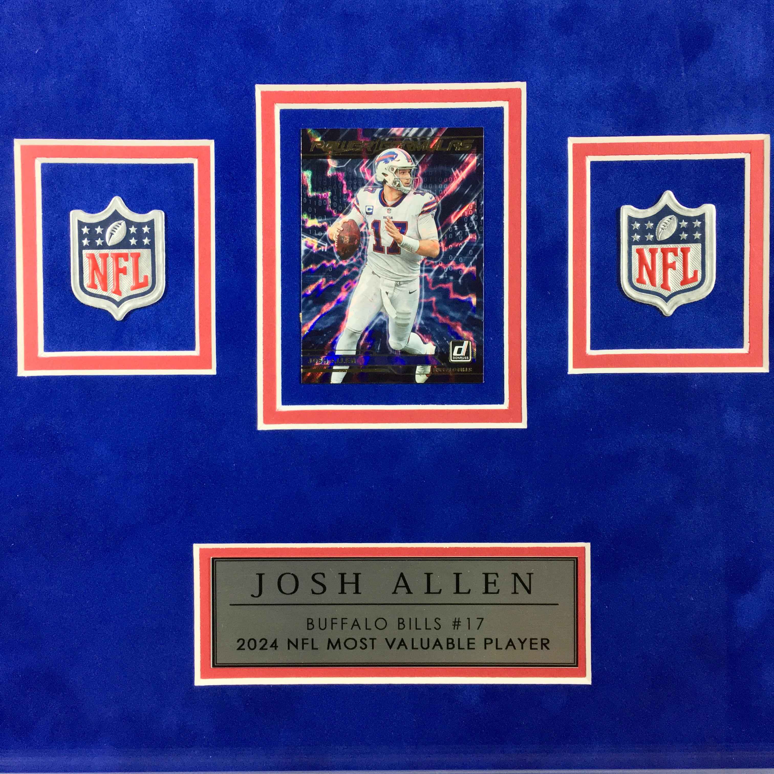Josh Allen Signed Jersey Framed