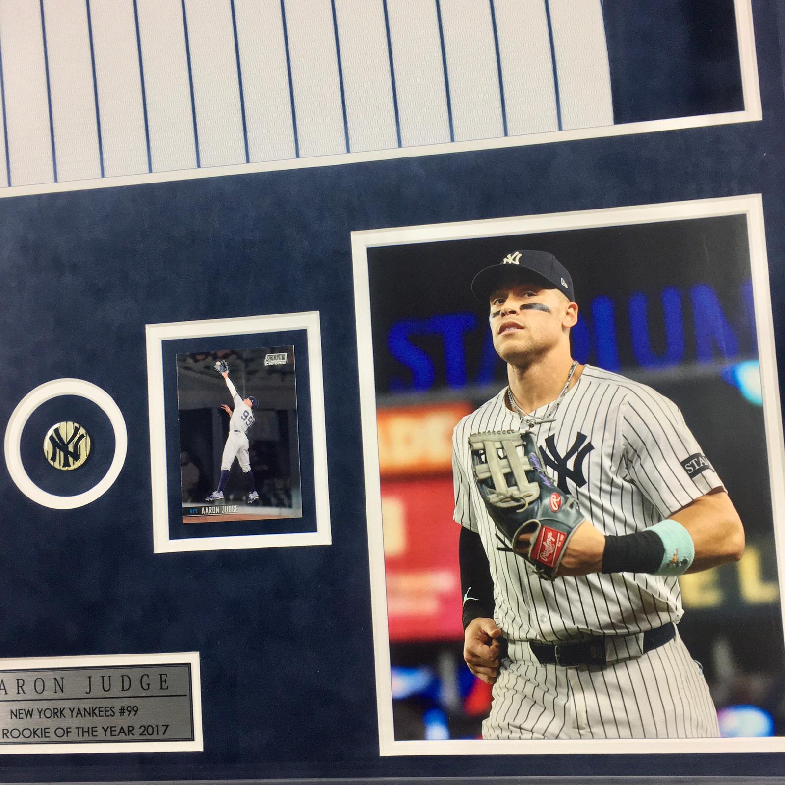 Aaron Judge Signed Jersey Framed