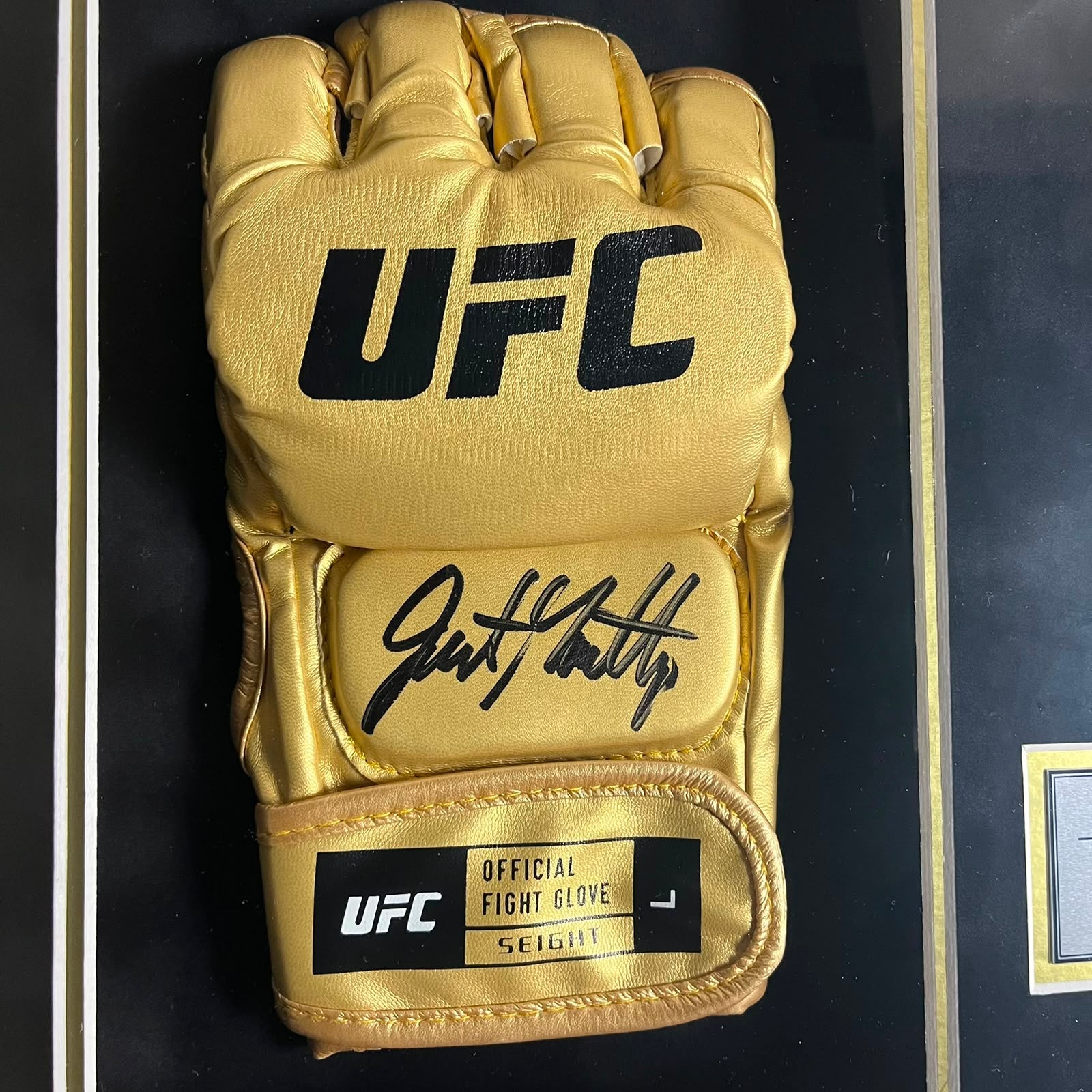 Justin Gaethje Signed Glove Framed
