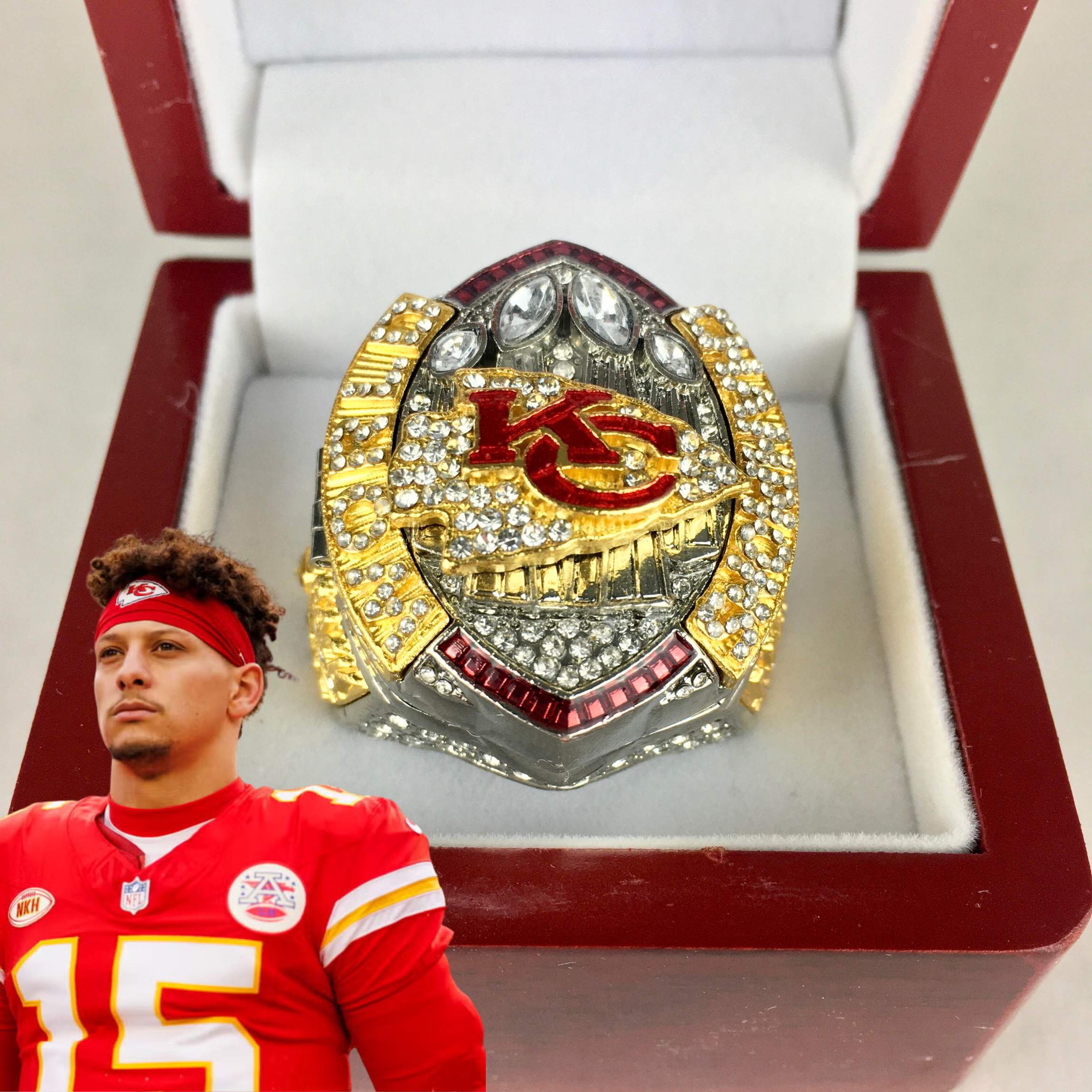 Bowl Lvii Bowl Trophy Replica Super Bowl Rings Chiefs 2024 Kansas