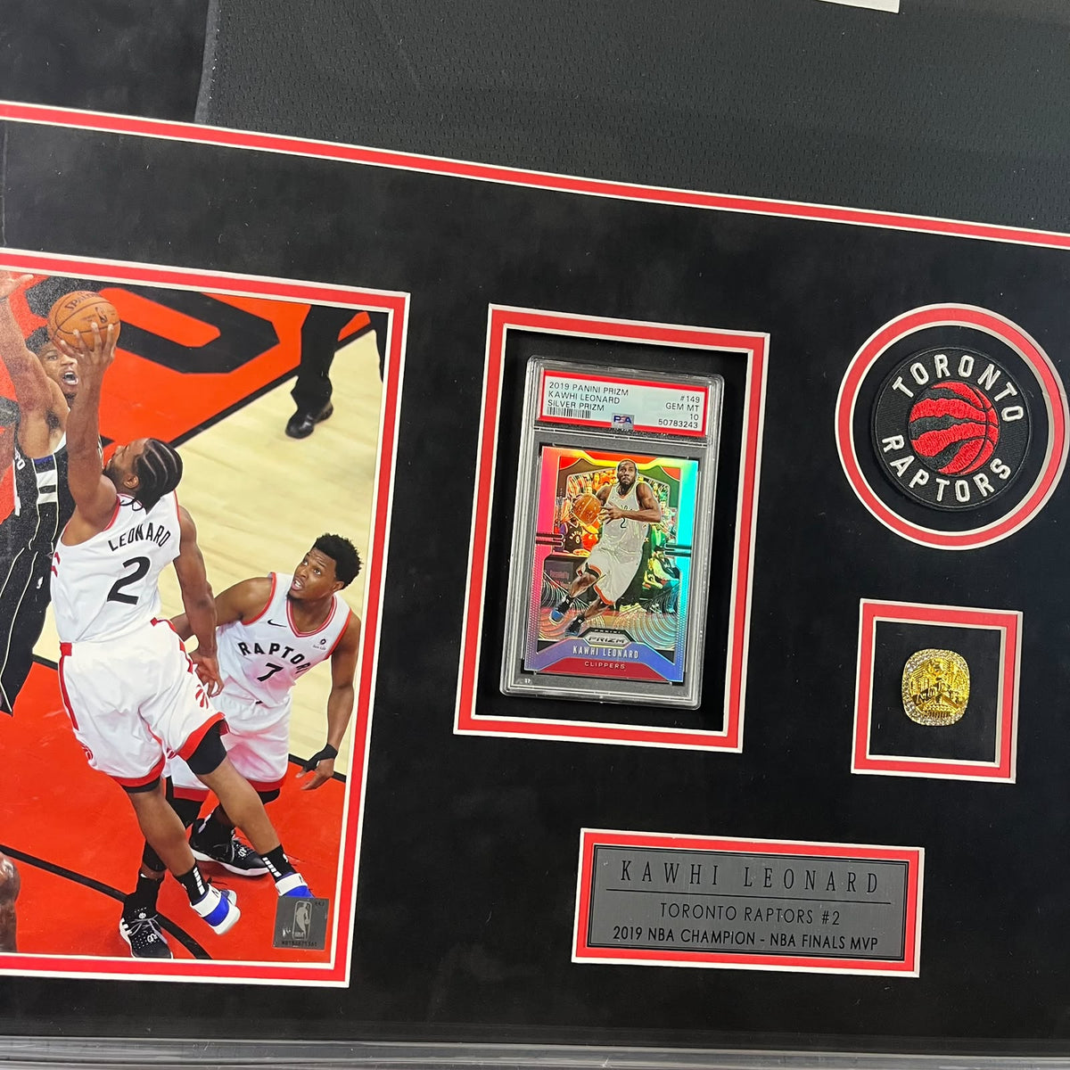 Kawhi Leonard Signed Jersey Framed