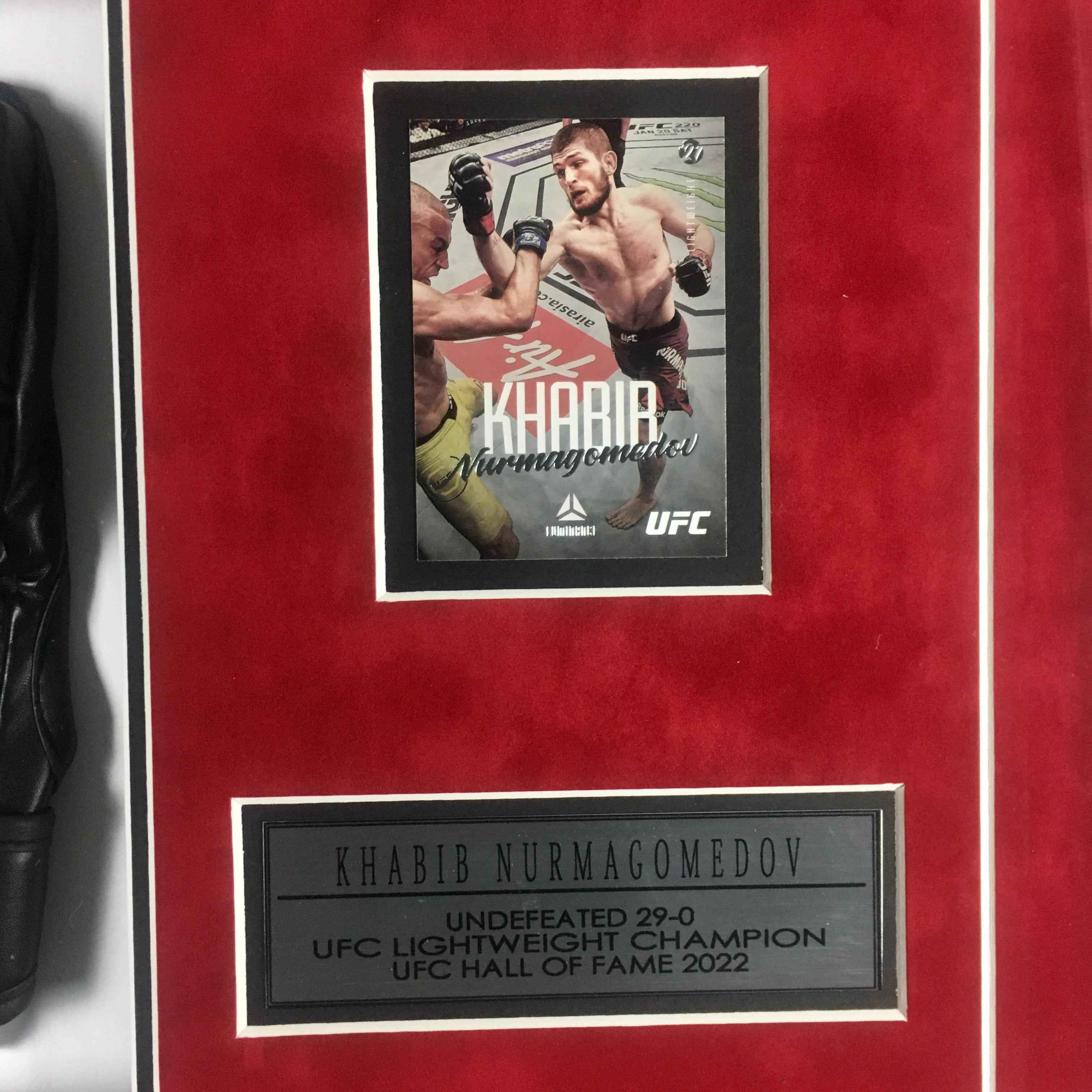 Khabib Nurmagomedov Signed Glove Framed
