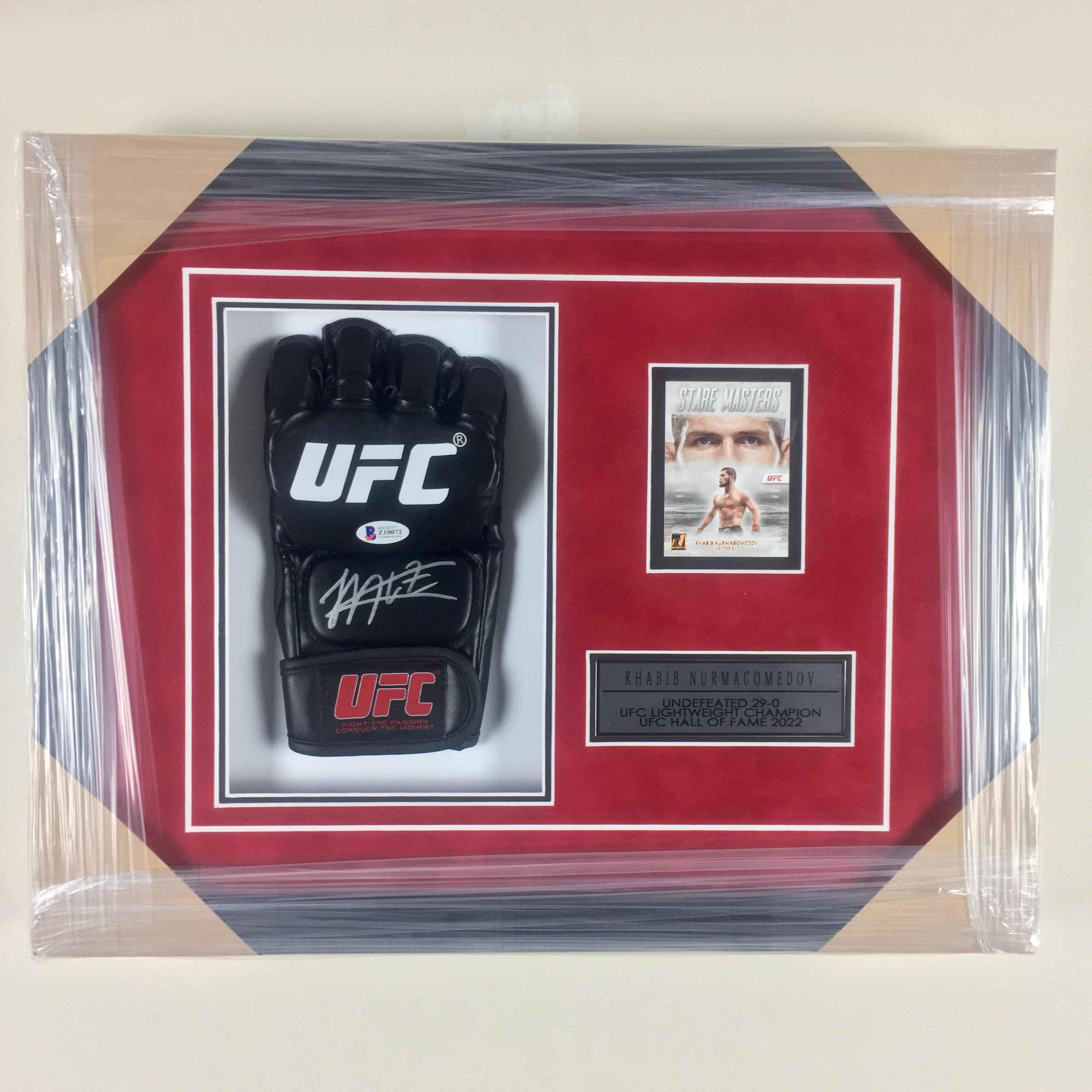 Khabib Nurmagomedov Signed Glove Framed