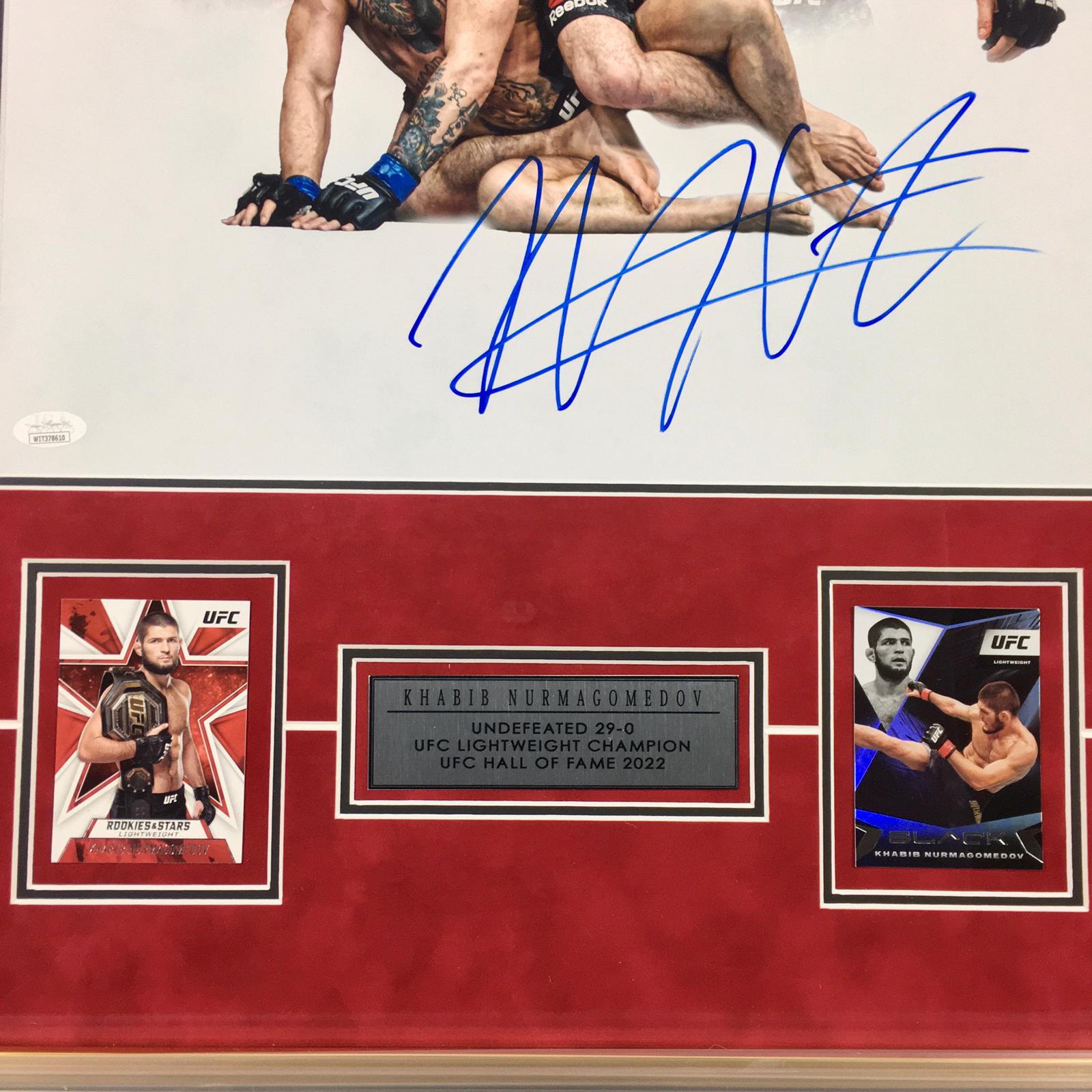 Khabib Nurmagomedov Signed Photo Framed