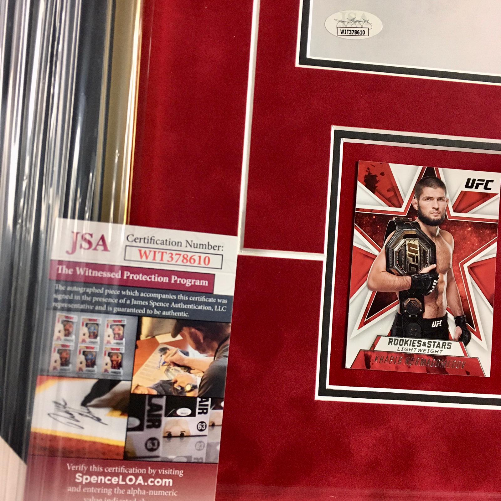 Khabib Nurmagomedov Signed Photo Framed