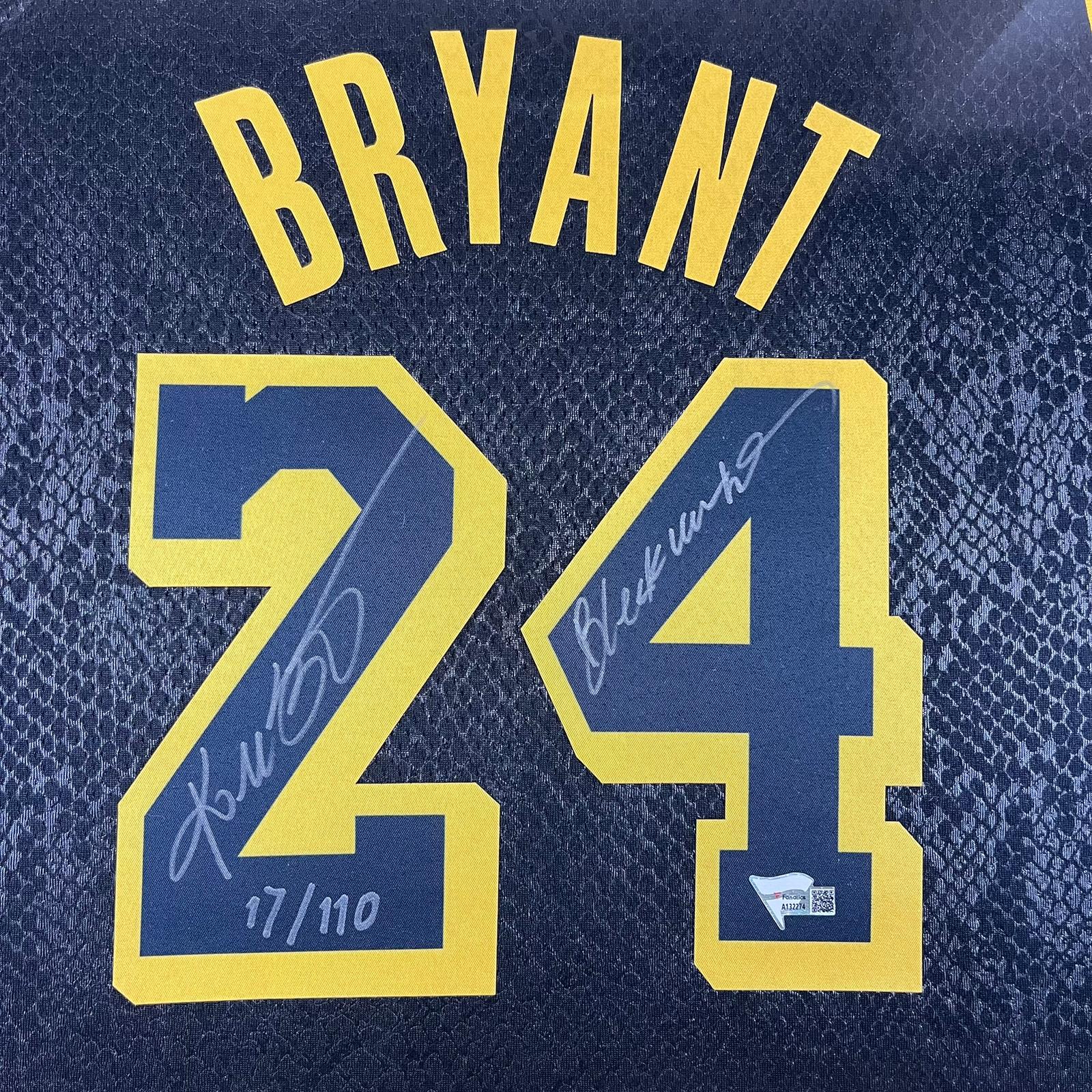 Kobe Bryant Signed Jersey Framed