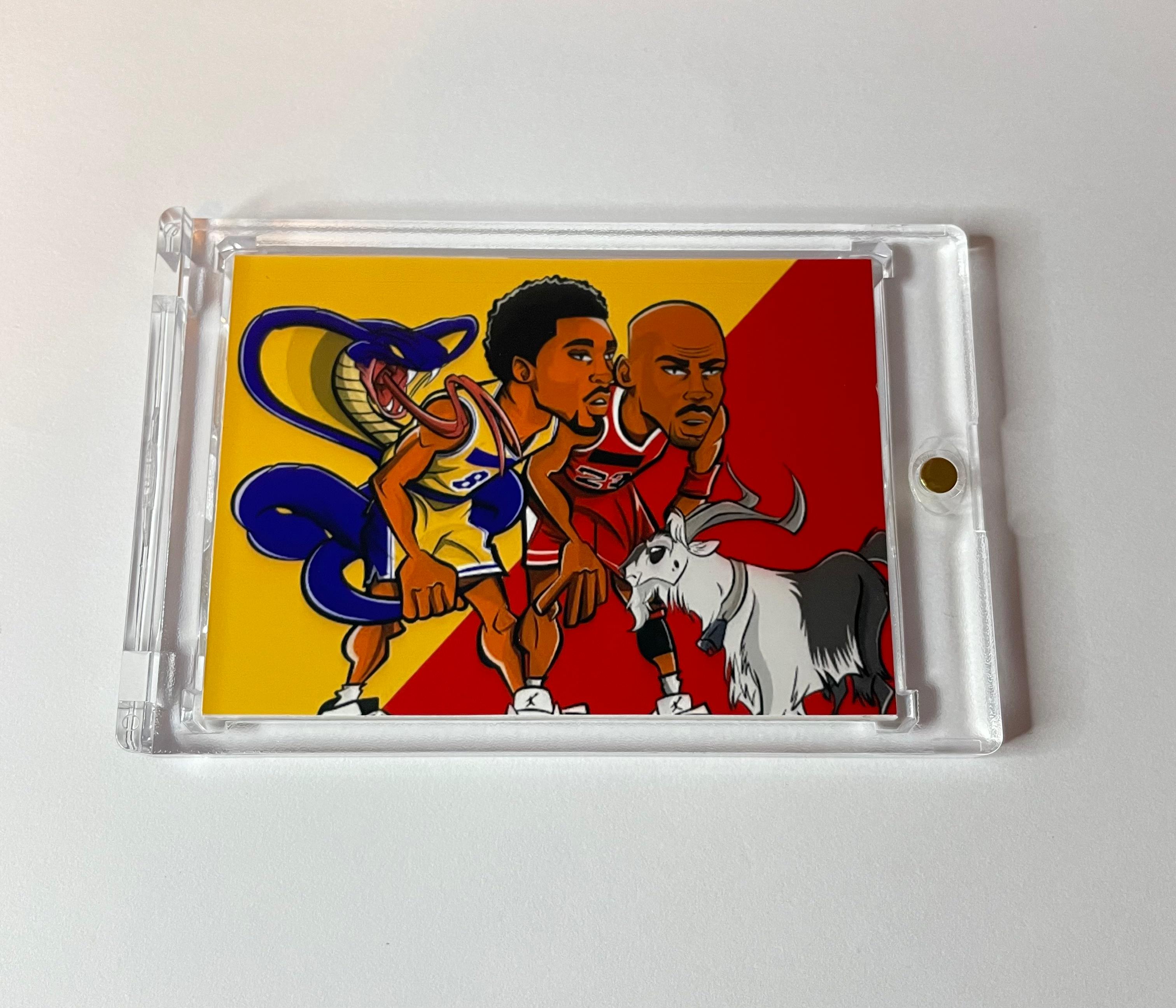 Custom Kobe Bryant Michael Jordan Dual Patch Card