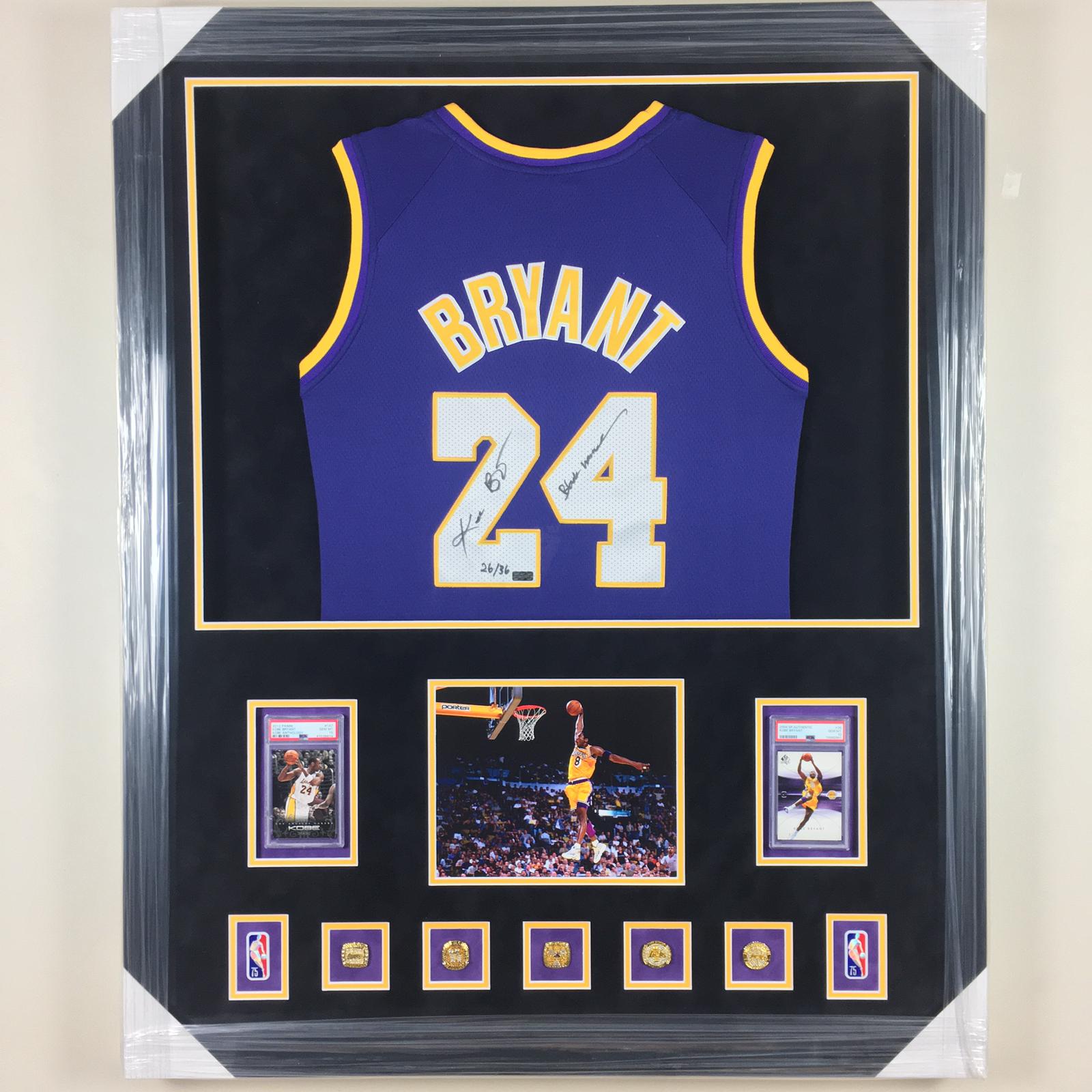 Kobe Bryant Signed Jersey Framed