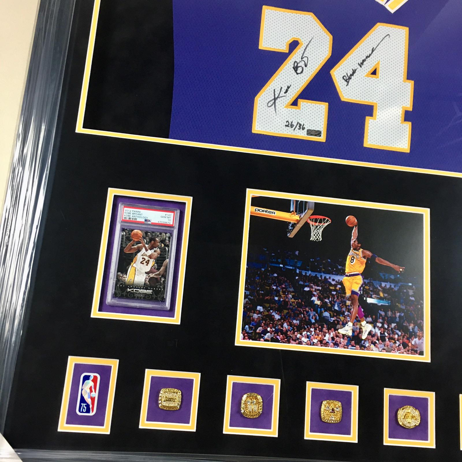 Kobe Bryant Signed Jersey Framed