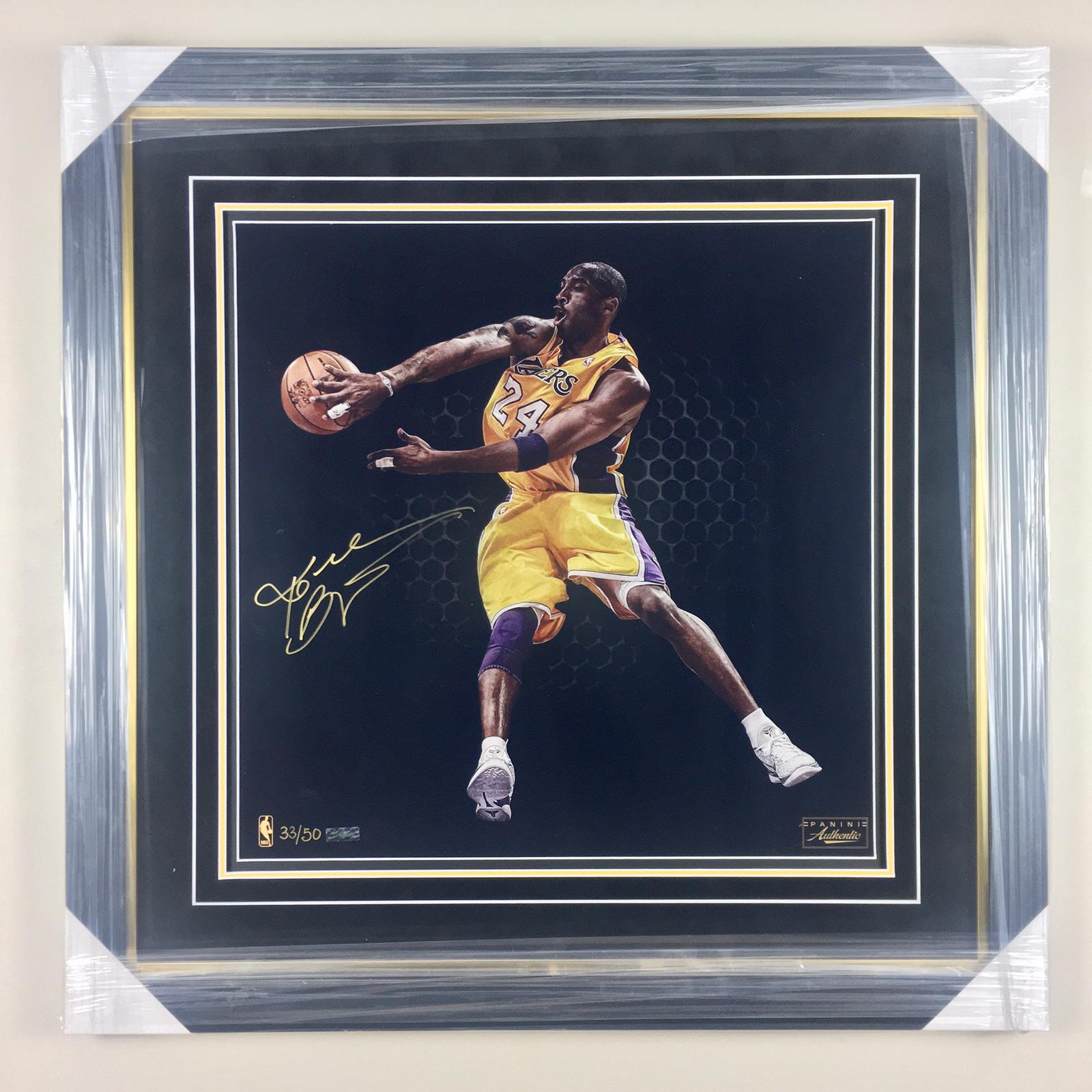 Kobe Bryant Signed Poster Framed