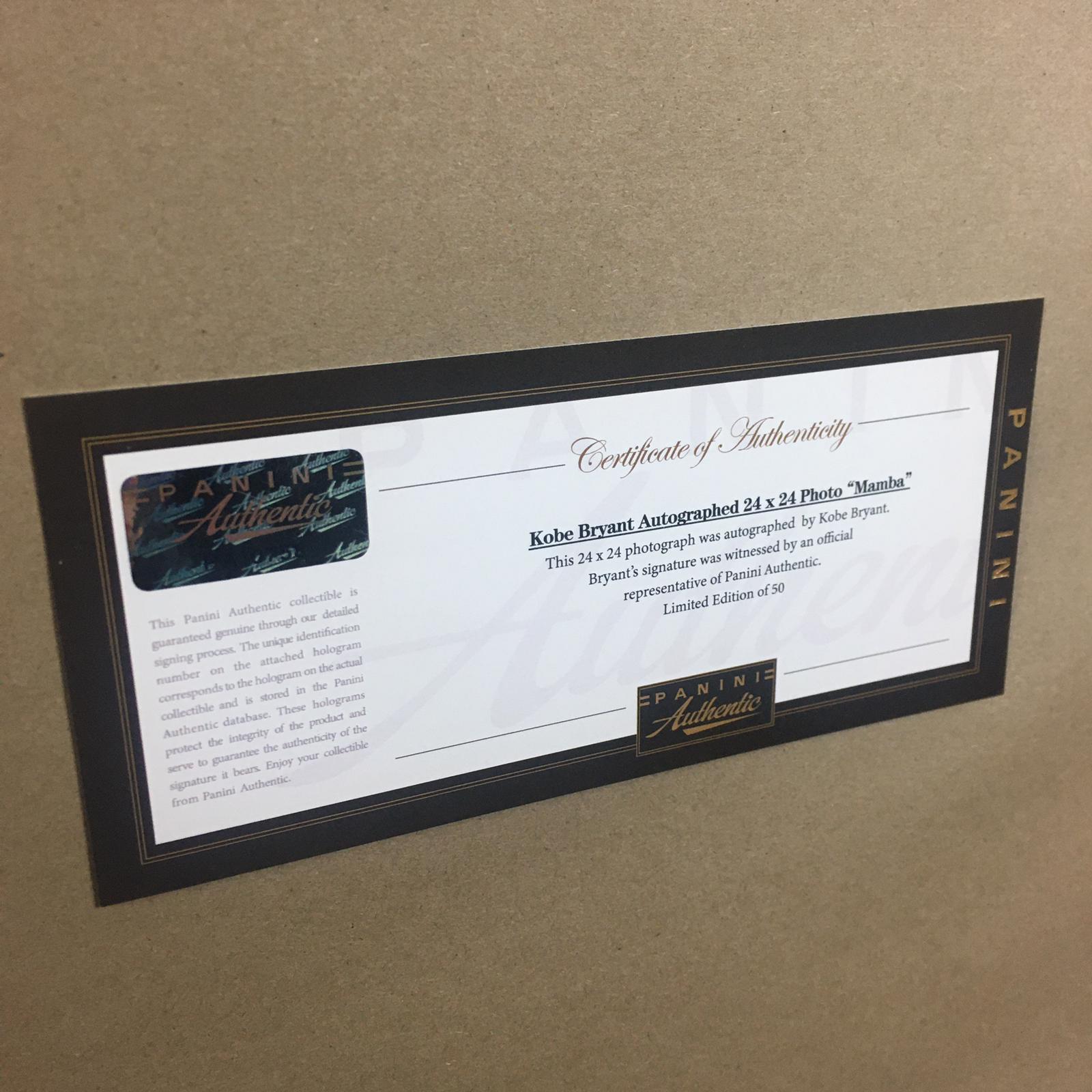 Kobe Bryant Signed Poster Framed