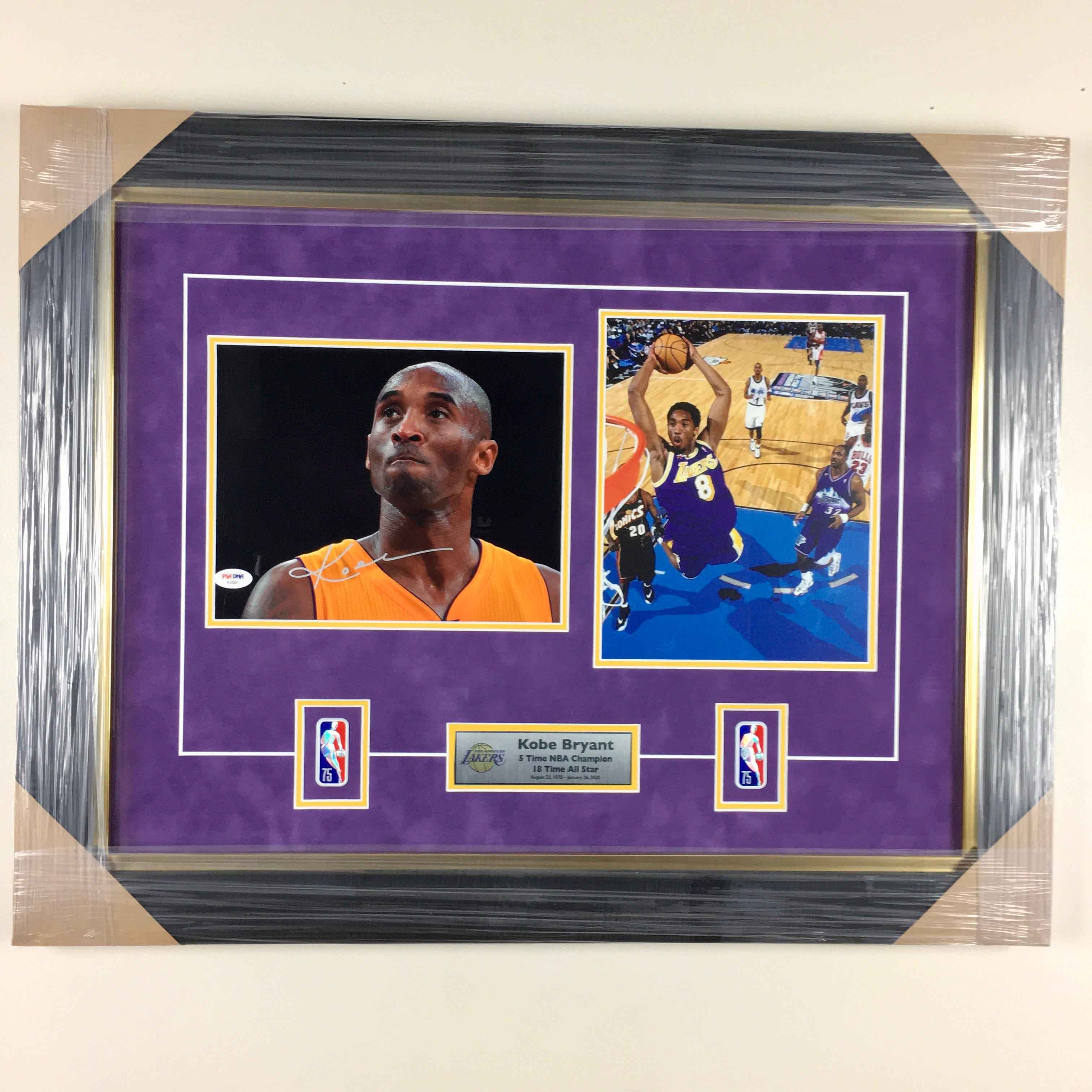 Kobe Bryant Signed Photo Framed