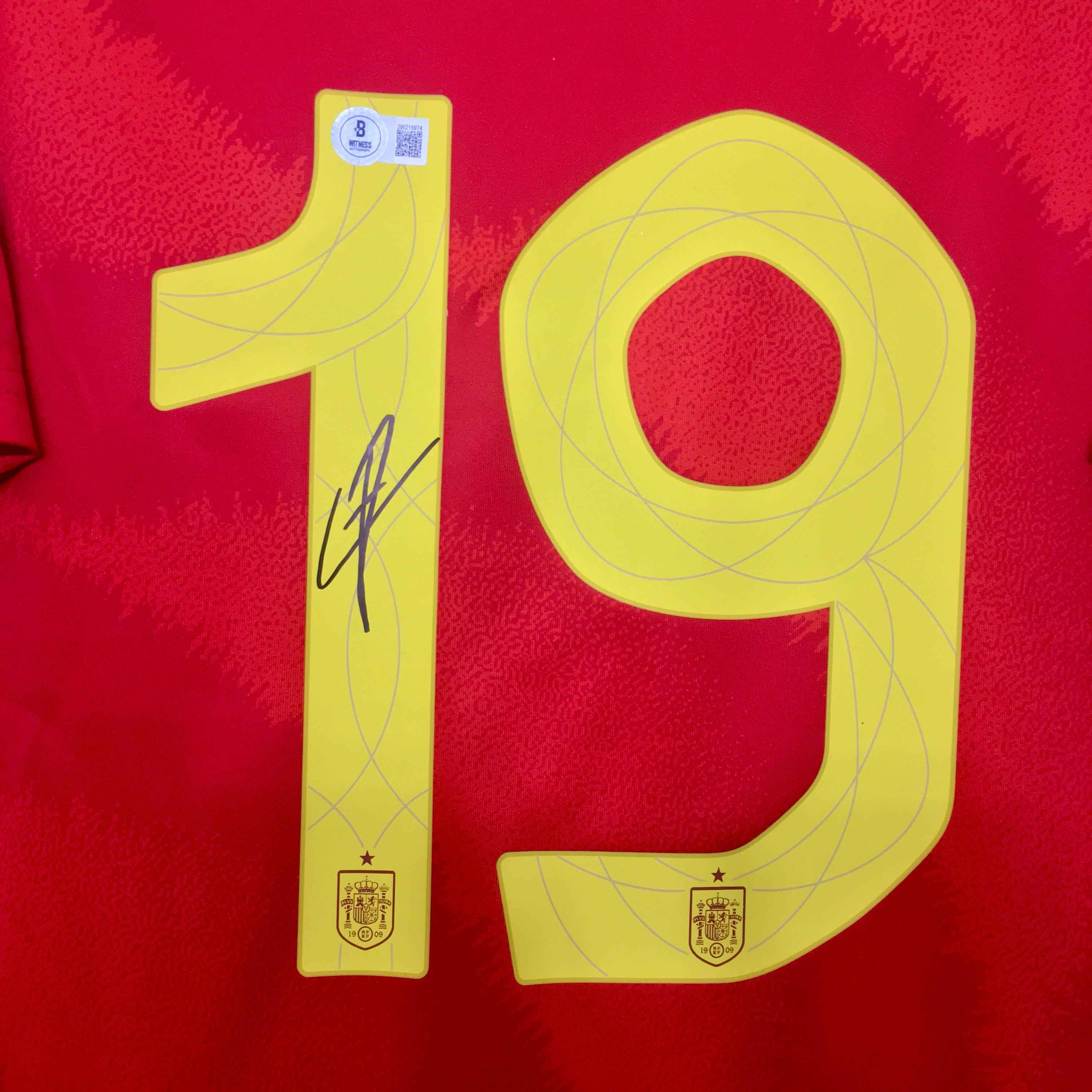 Spain Lamine Yamal Signed Jersey