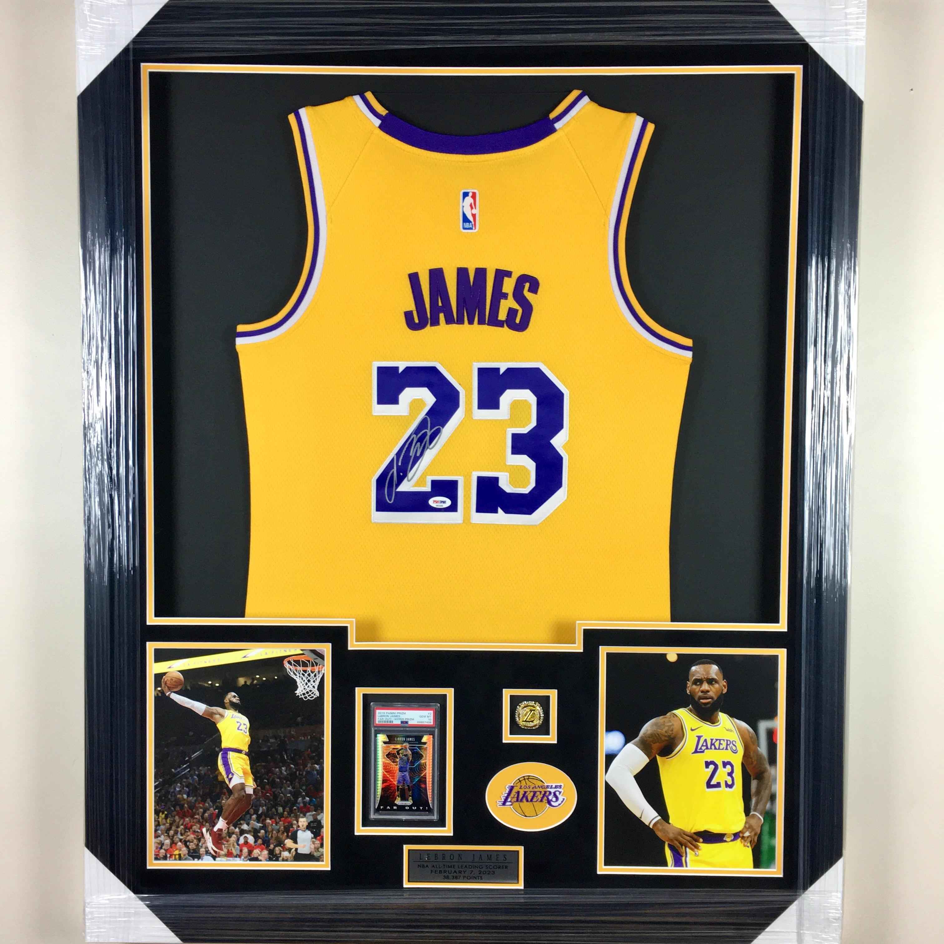 LeBron James Signed Jersey Framed