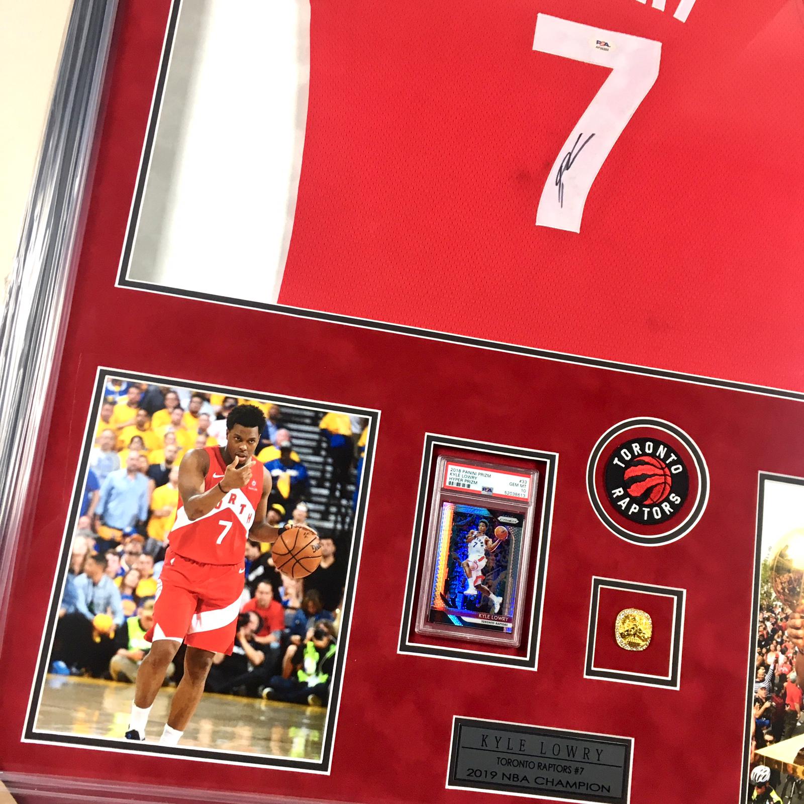 Kyle Lowry Signed Jersey Framed