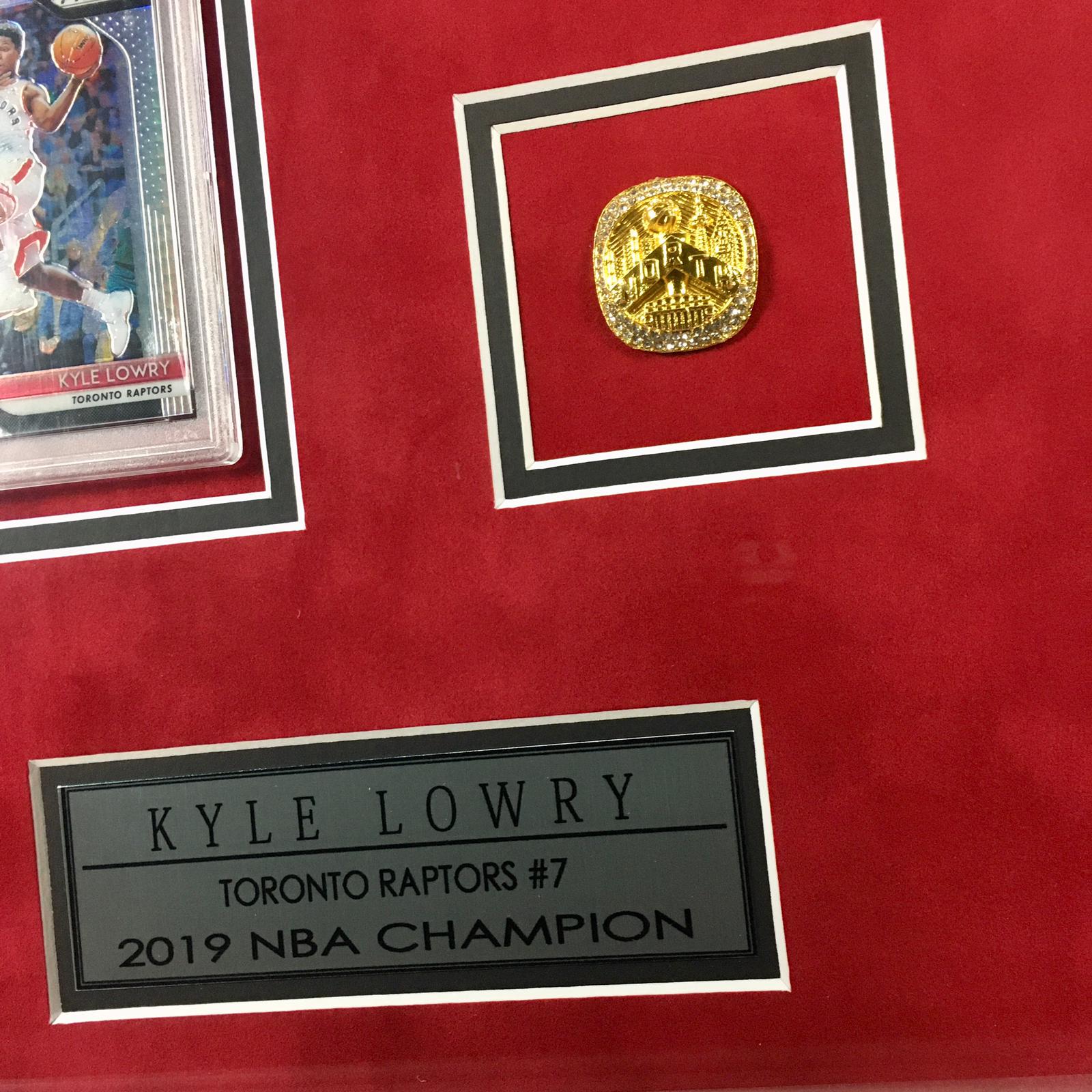 Kyle Lowry Signed Jersey Framed