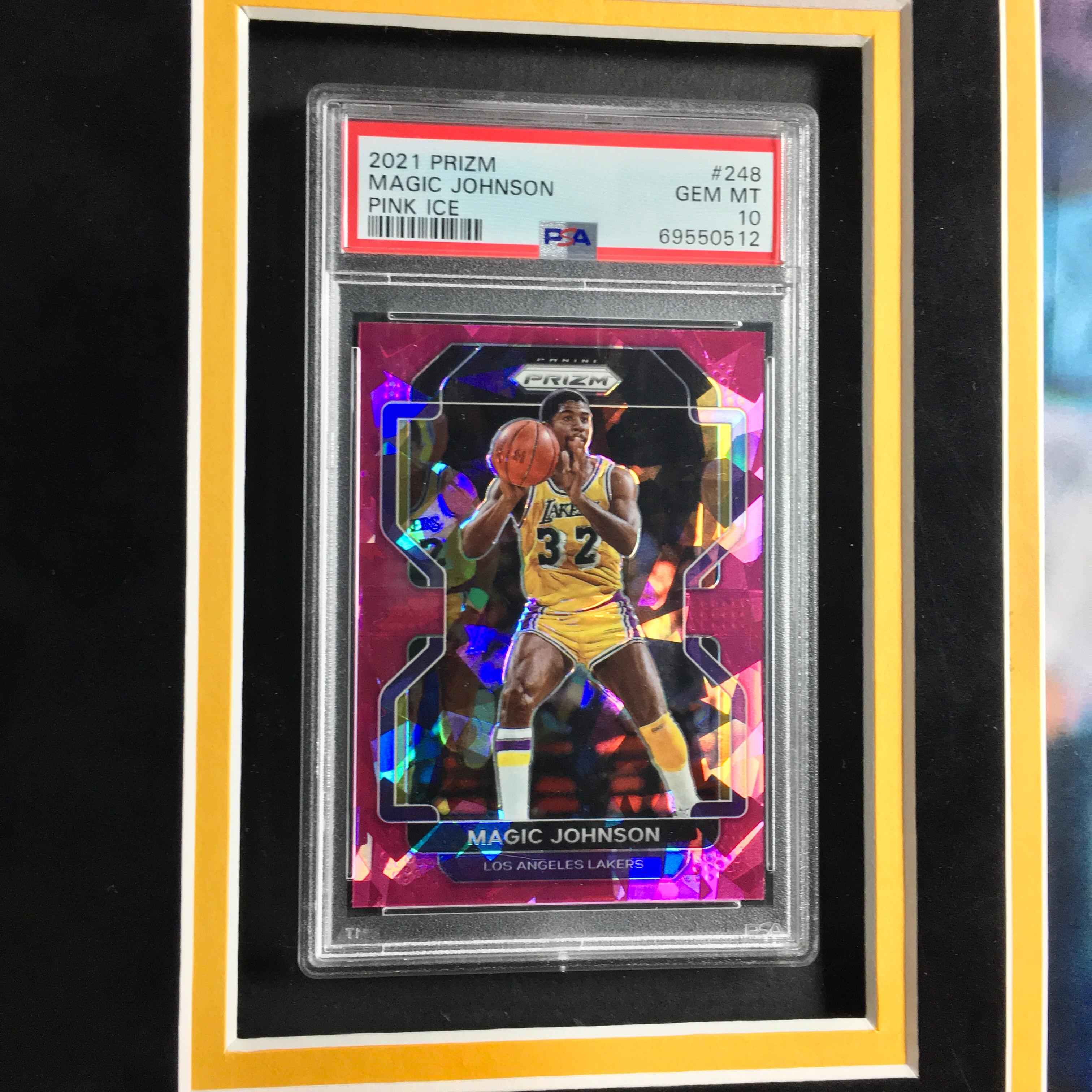 Magic Johnson Signed Jersey Framed