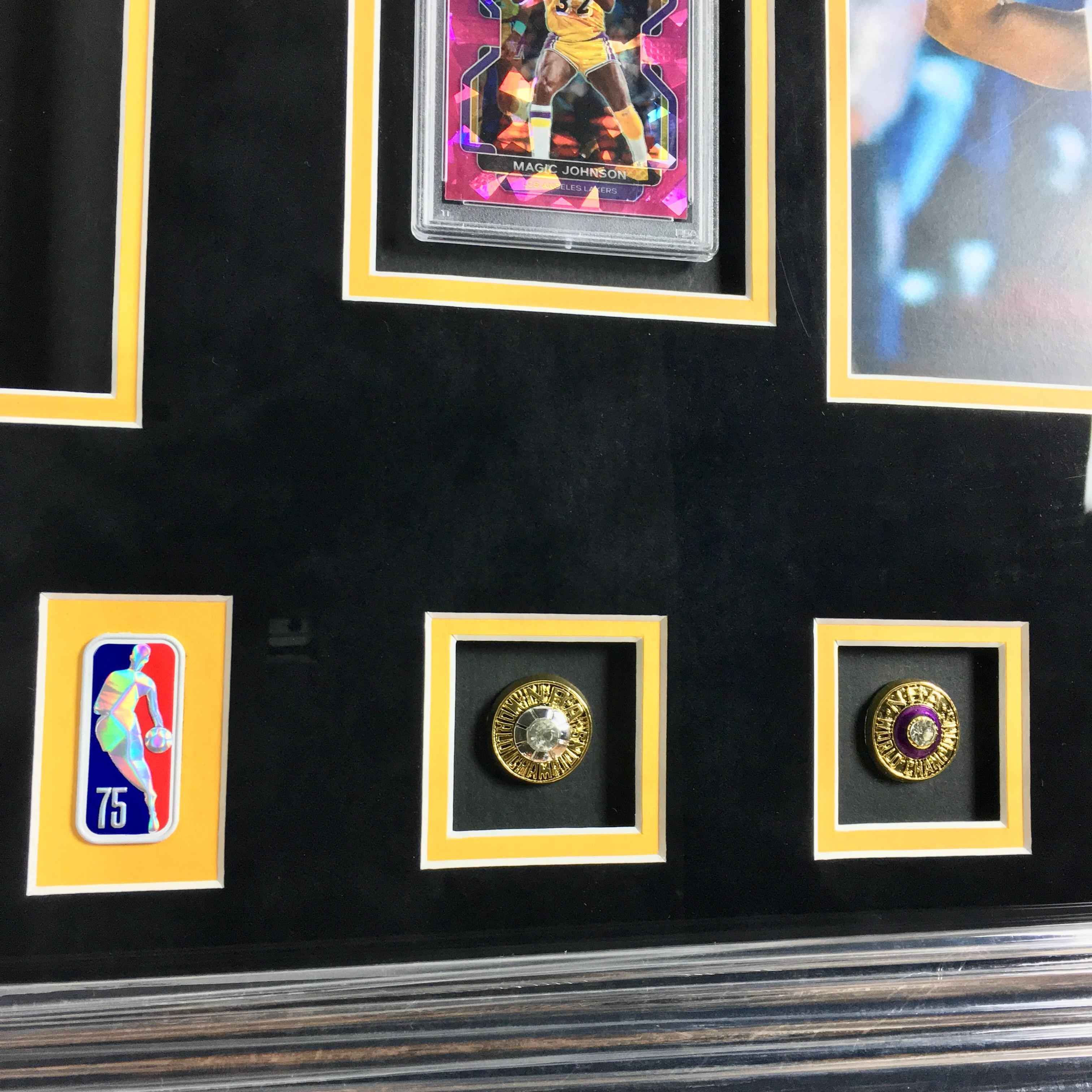 Magic Johnson Signed Jersey Framed