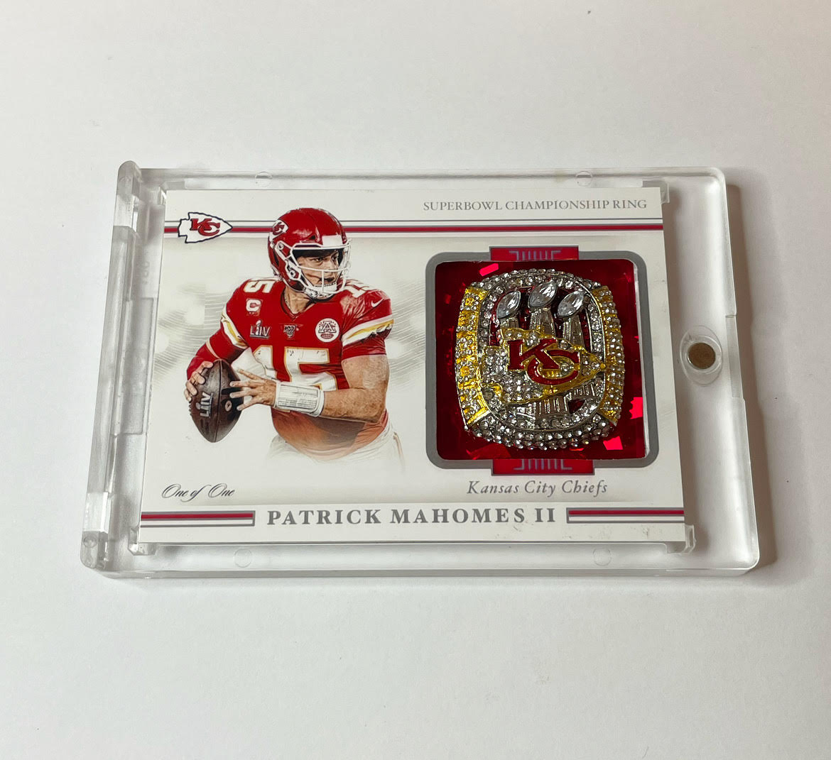 Custom Patrick Mahomes Ring Card