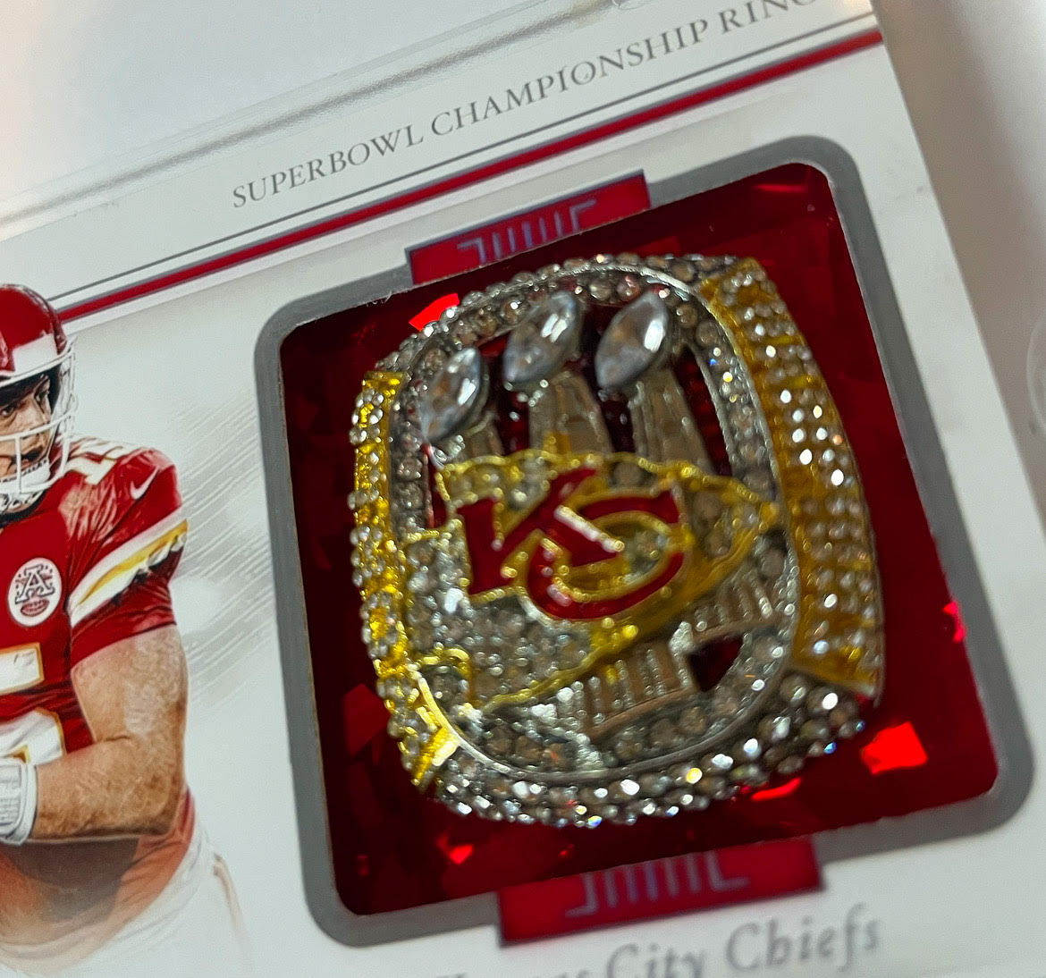 Custom Patrick Mahomes Ring Card