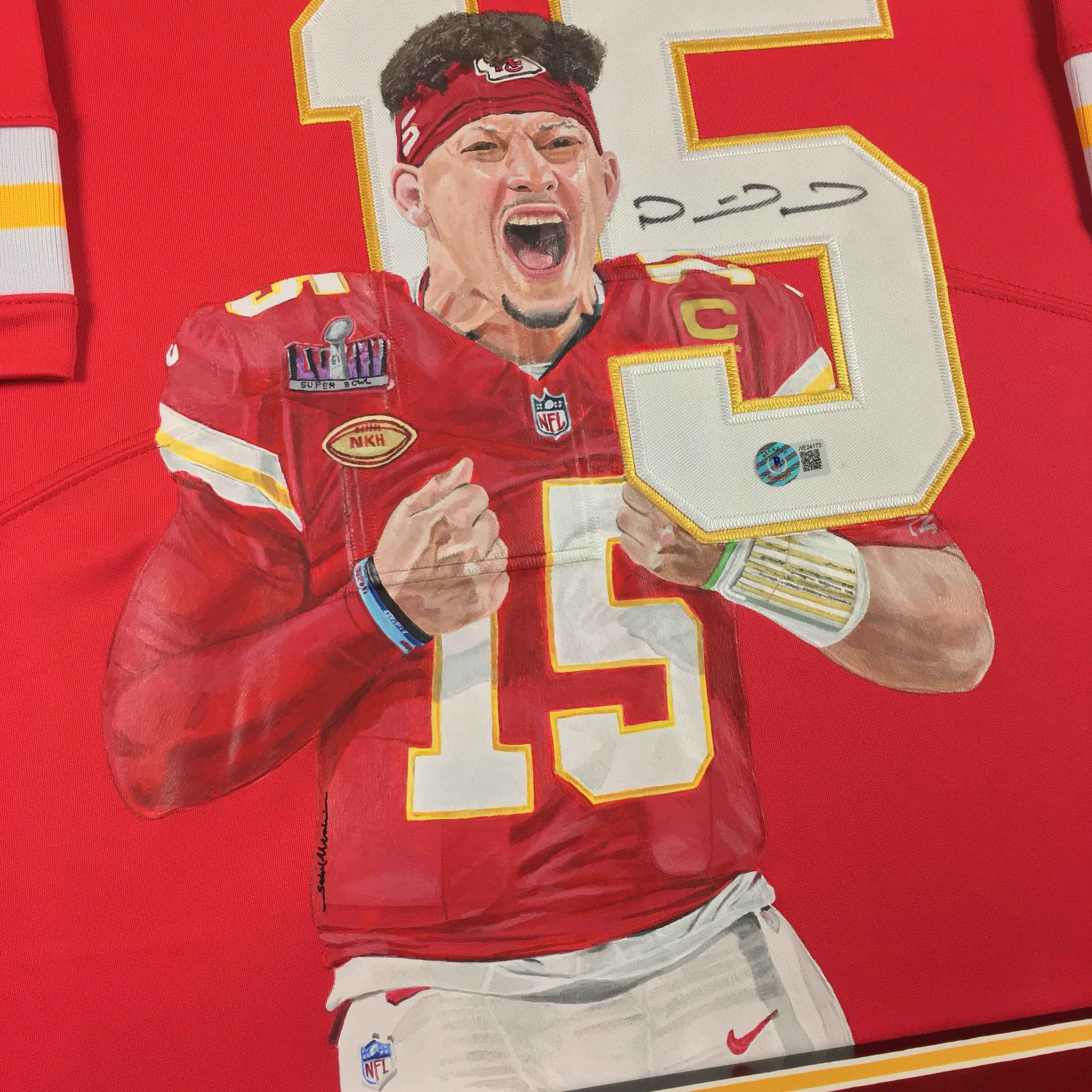 Patrick Mahomes Signed Jersey Framed